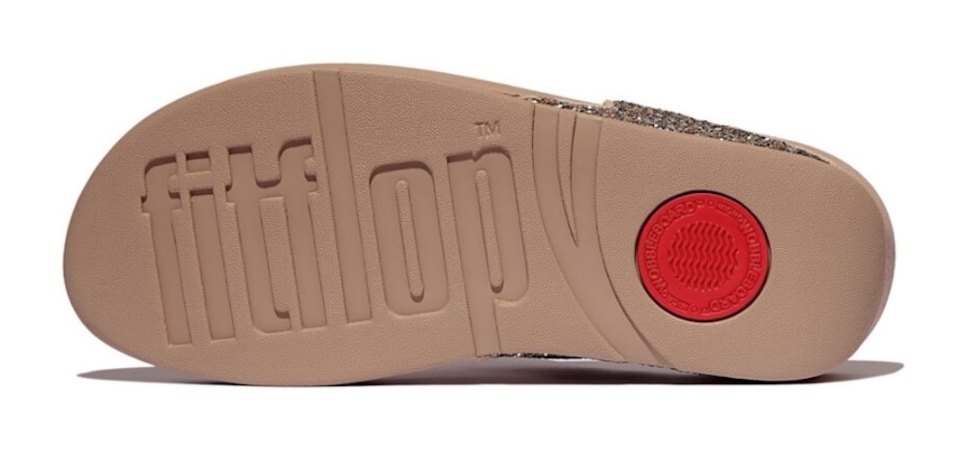 Fitflop Zehentrenner »LULU MULTI-TONAL GLITTER TOE«, Badeschuh, Slides, Sandale mit Glitter