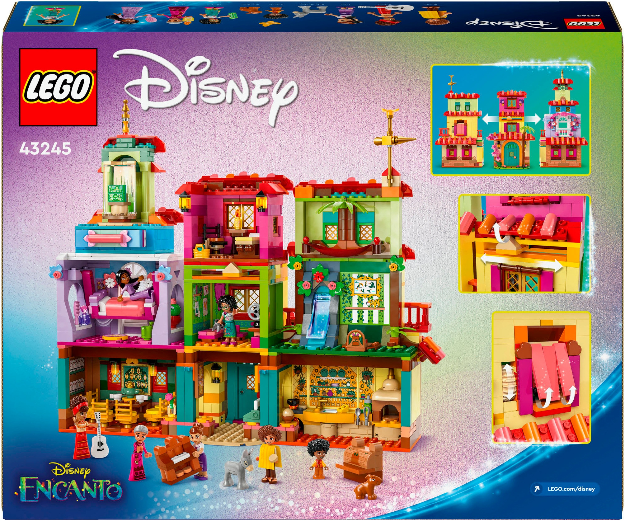 LEGO® Konstruktionsspielsteine »Das magische Haus der Madrigals (43245), LEGO Disney Classic«, (1560 St.), Made in Europe