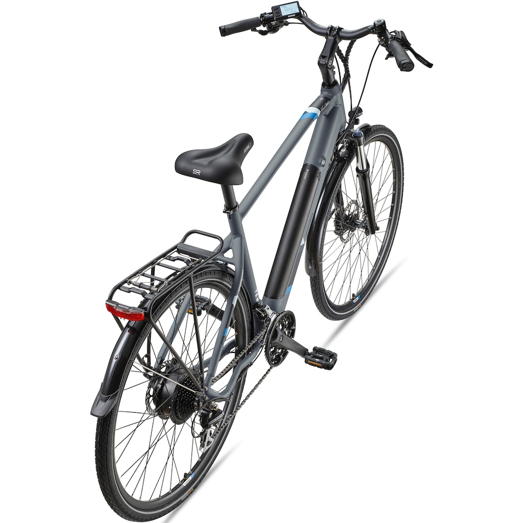 Telefunken E-Bike »Expedition XC941«, 24 Gang, Shimano, Acera, Heckmotor 250 W, (ca. 100 km Reichweite-hydraulische Scheibenbremsen-Straßenzulassung)