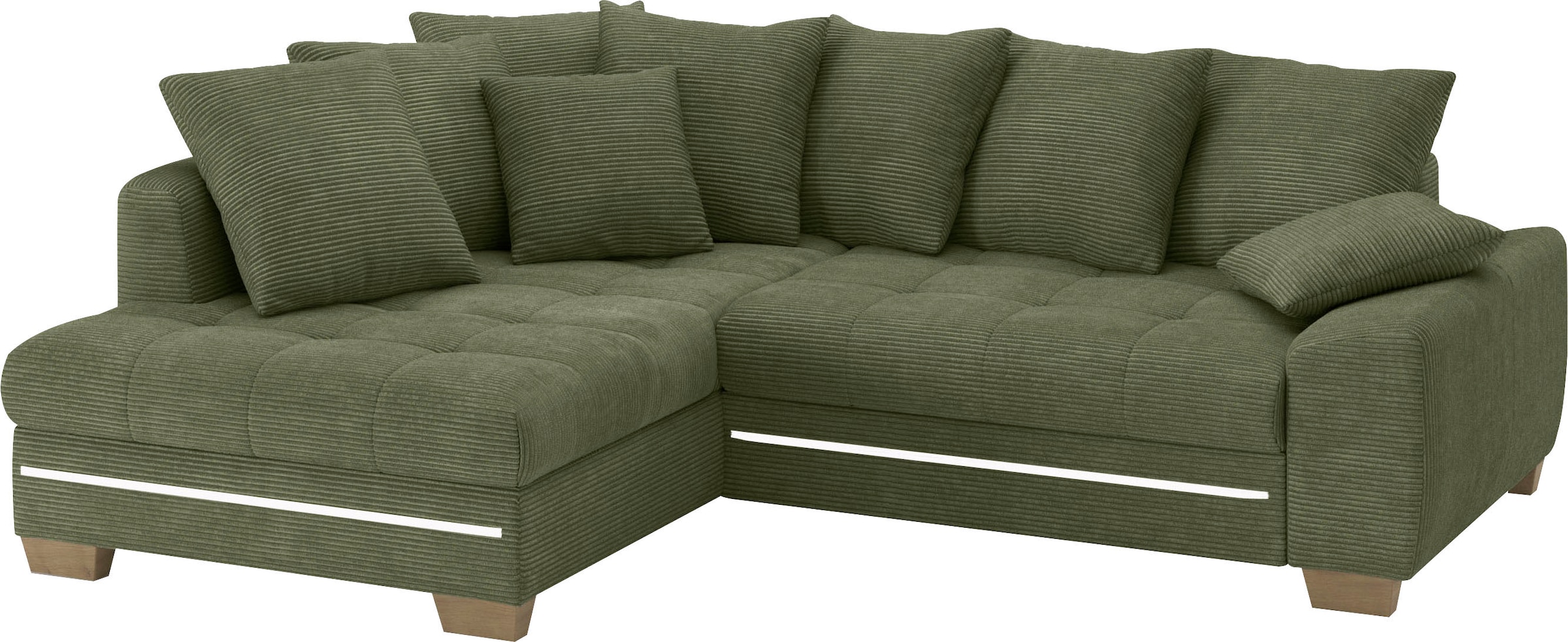 Mr. Couch Ecksofa »Nikita II, L-Form«, mit Kaltschaum, RGB-LED Beleuchtung, günstig online kaufen