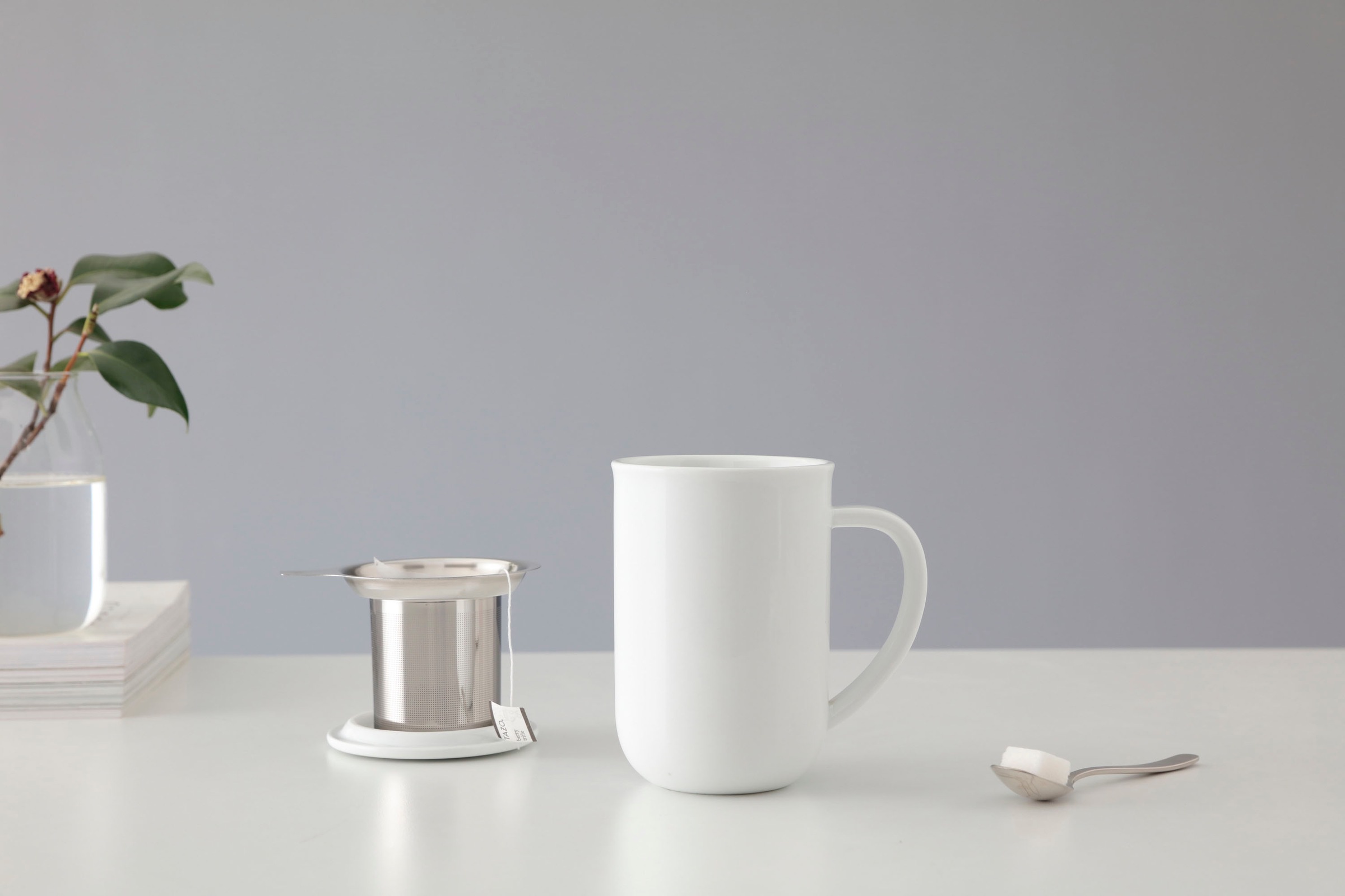 VIVA SCANDINAVIA Tasse »Balance«, Porzellan, mit Teesieb und Deckel, 500 ml