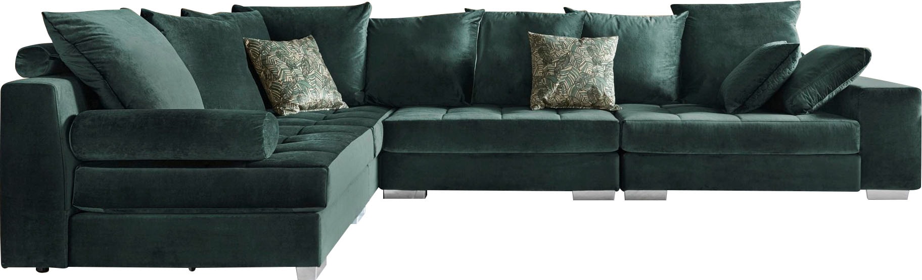 INOSIGN Ecksofa »Vale L-Form«, incl. Couchtisch, Steppung im Sitzbereich, F günstig online kaufen