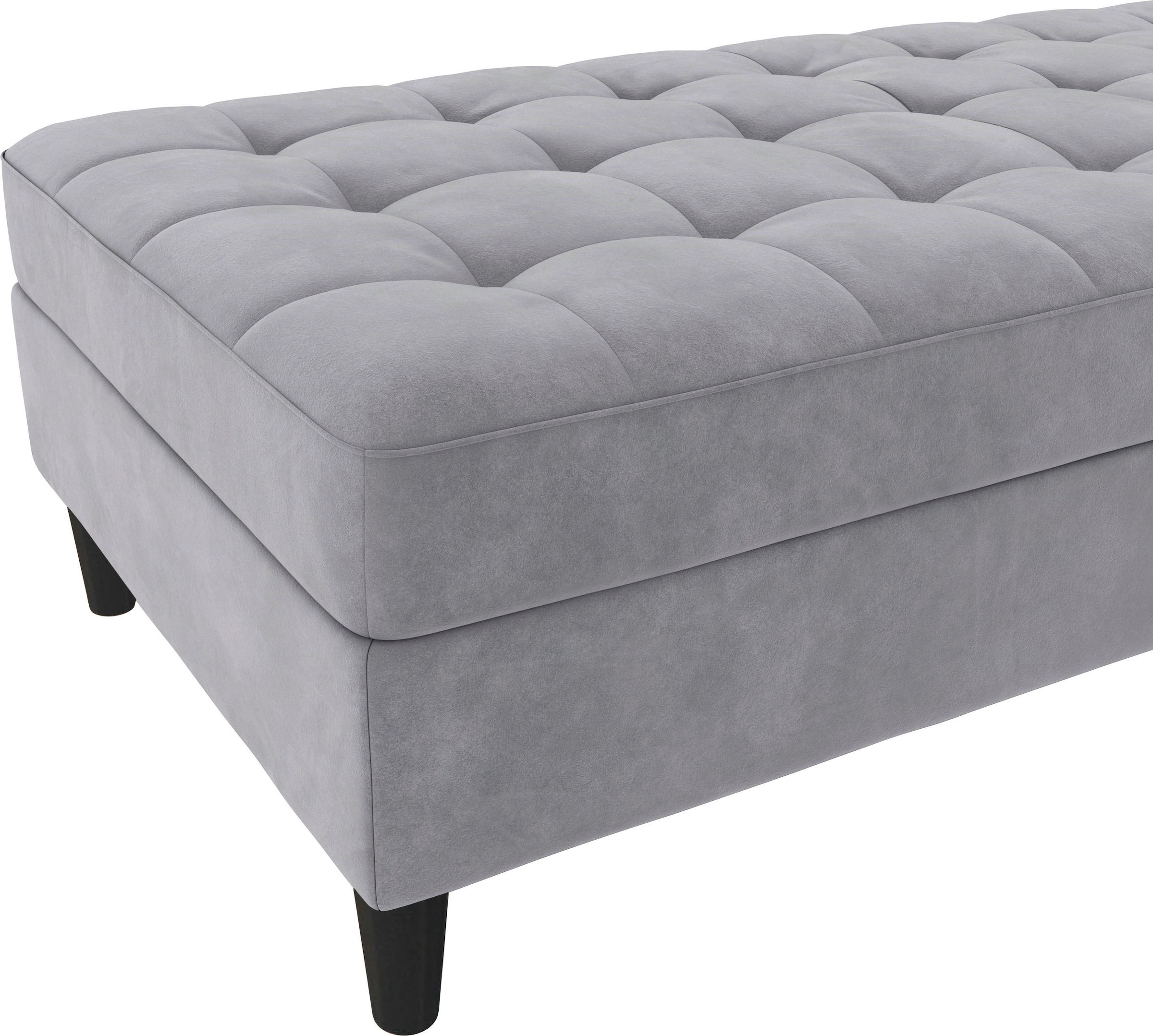 Dorel Home Stauraumhocker »Presley« Polsterhocker mit Stauraum, frei im Raum stellbar, Sitzhöhe 43 cm