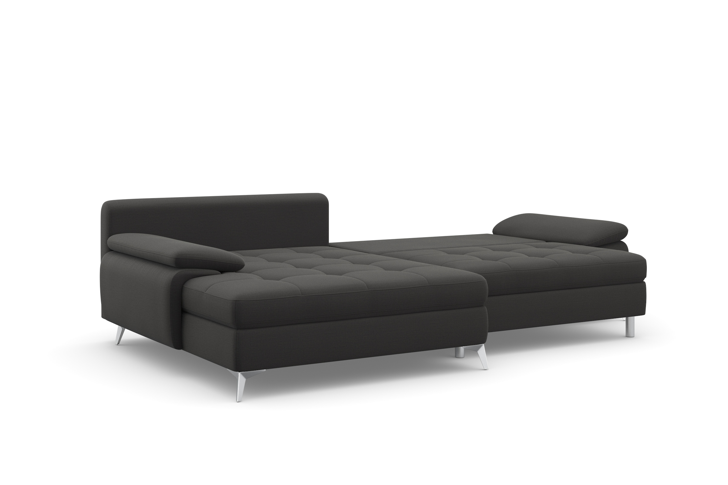 sit&more Ecksofa »Latigo L-Form«, mit Mega-Recamiere, wahlweise mit Bettfunktion und Bettkasten