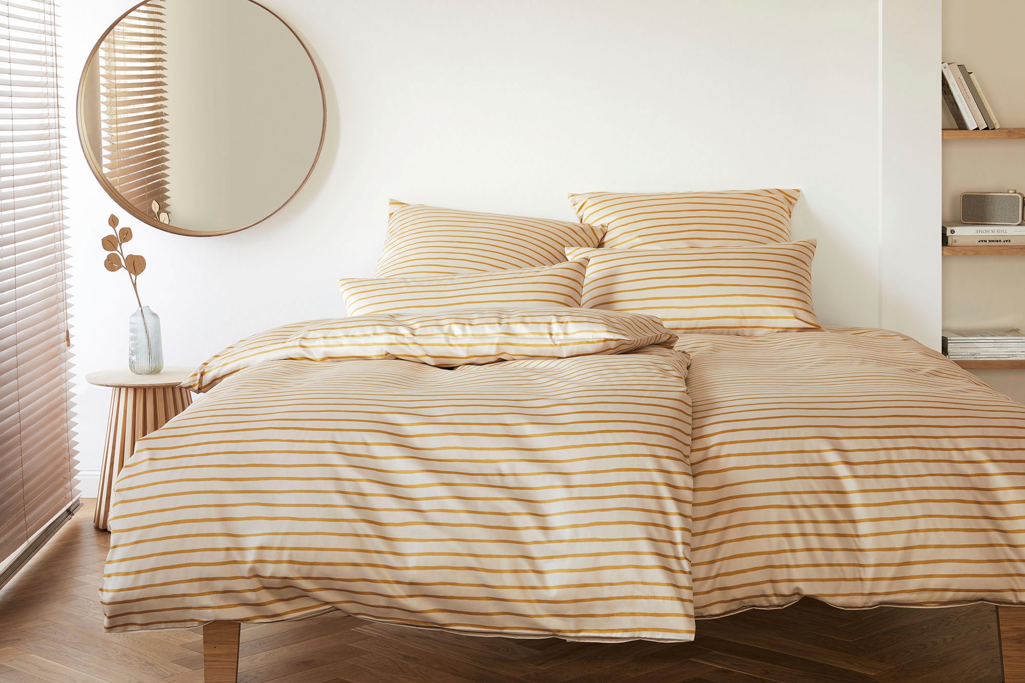 Elegante Bettwäsche »Lines« 2 Stk. tlg. angenehmes Hautgefühl günstig online kaufen