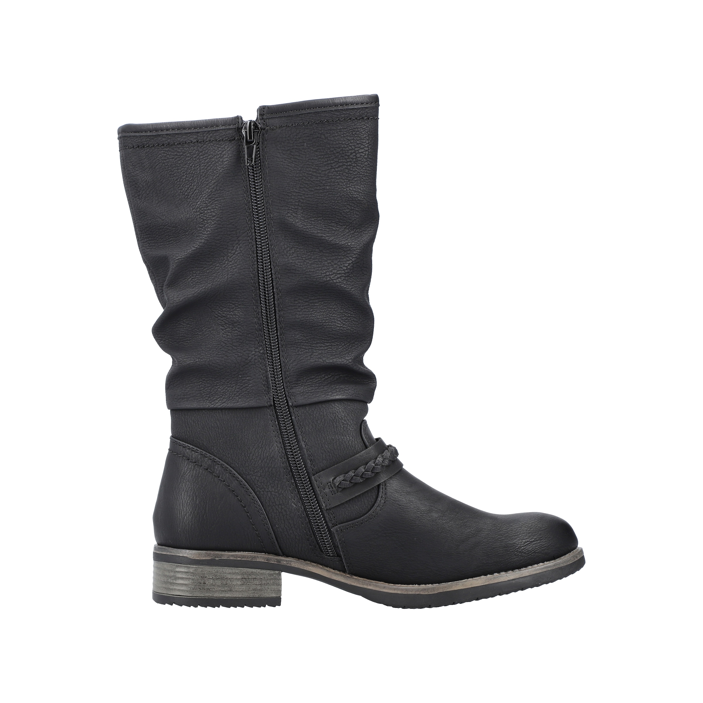 Rieker Stiefel  Winterboots, ,Blockabsatz mit gerafftem slouchy-Schaft, schmale Form