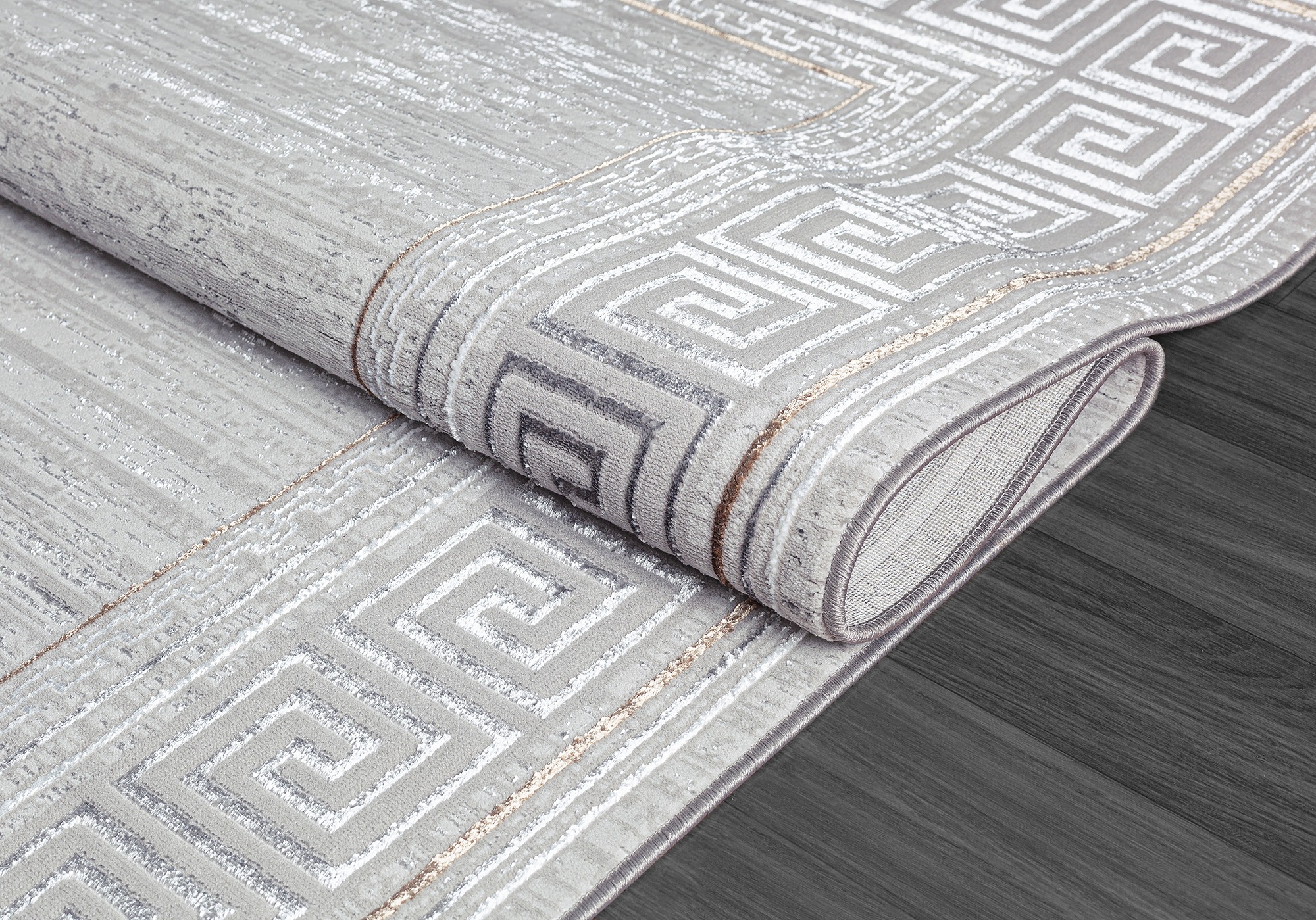 the carpet Teppich »Mila«, rechteckig, 8 mm Höhe, moderner Wohnzimmer Teppich elegant glänzender Flor