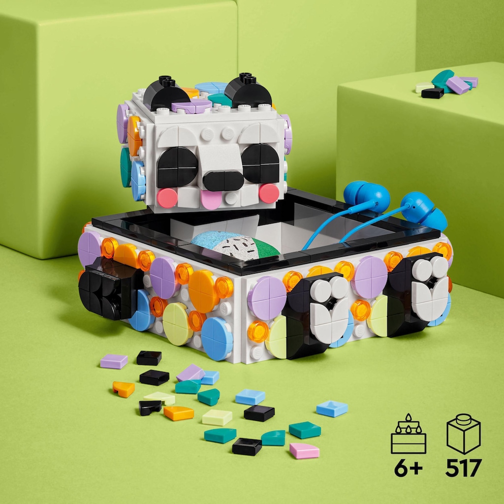 LEGO® Konstruktionsspielsteine »Panda Ablageschale (41959), LEGO® DOTS«, (517 St.), Made in Europe