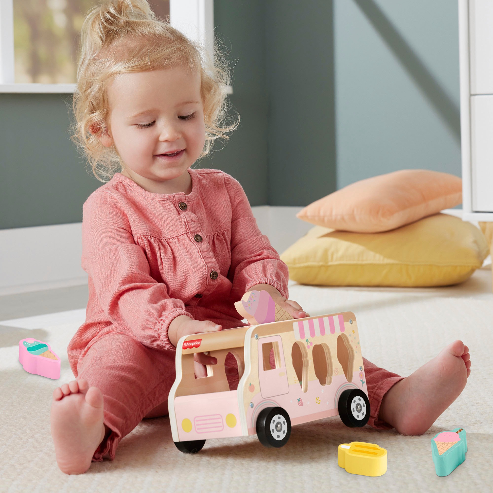 Fisher-Price® Steckspielzeug »Eiscreme-Formensortierer«, aus Holz