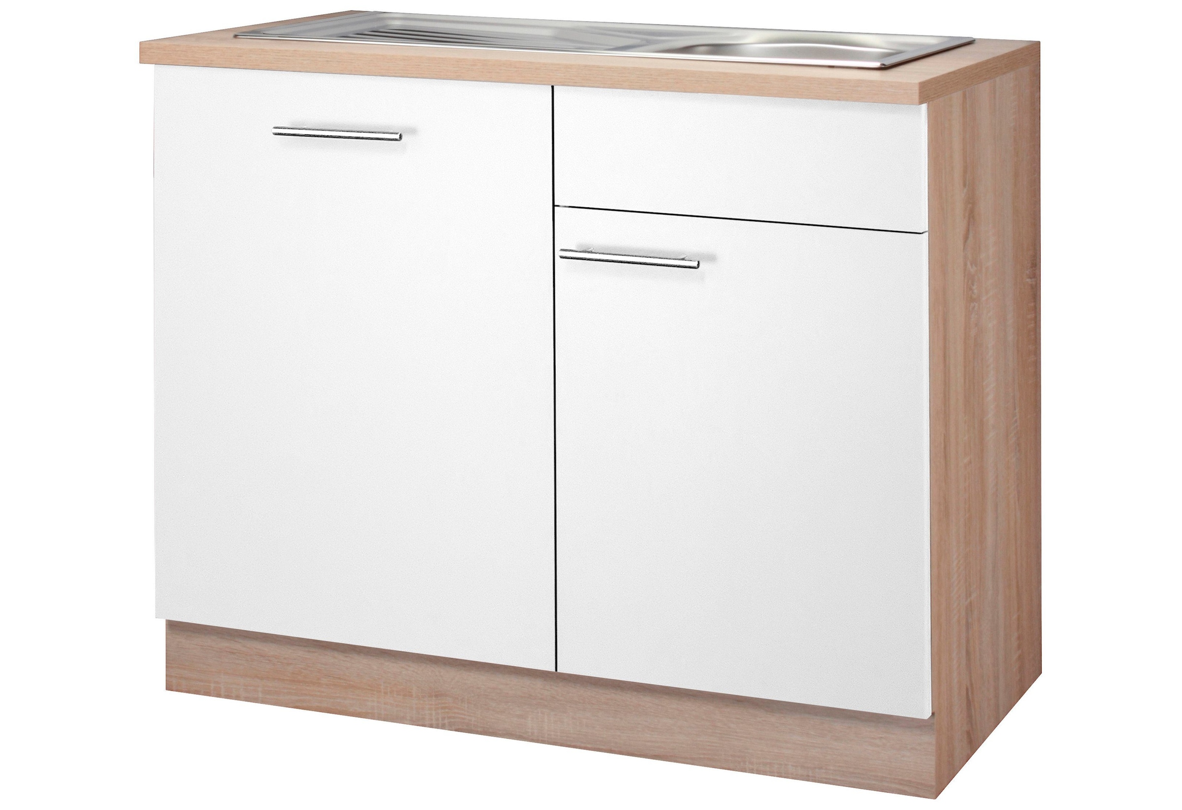wiho Küchen Spülenschrank »Montana«, 110 cm breit, inkl. Tür/Griff/Sockel f günstig online kaufen
