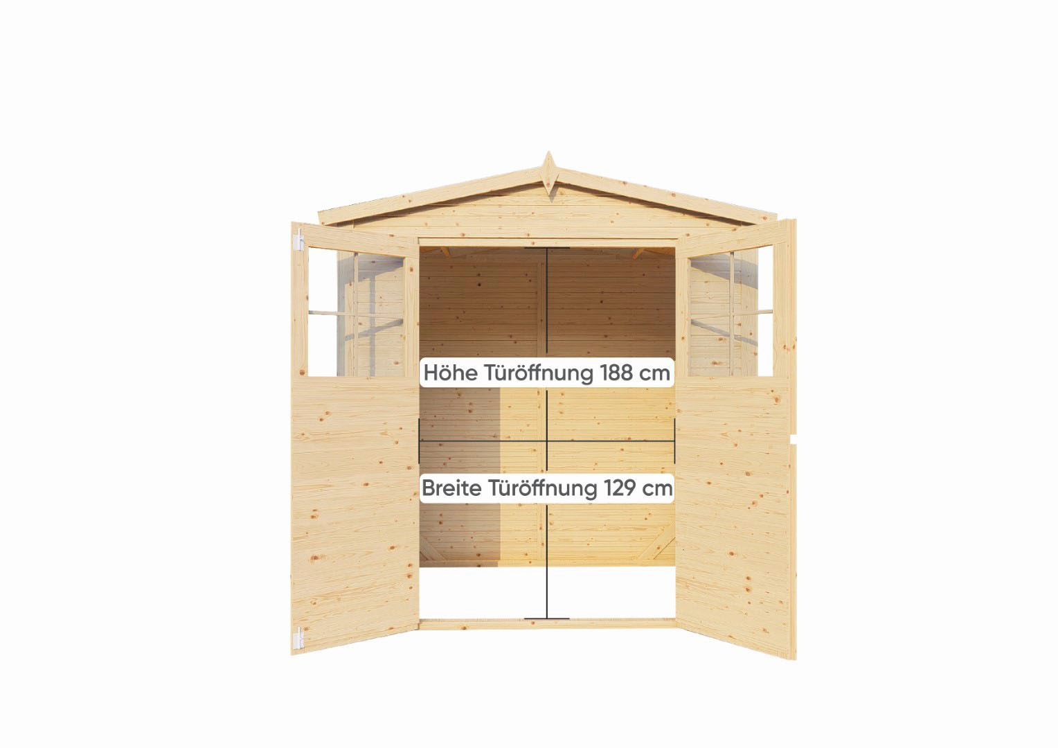 KONIFERA Gartenhaus »Alto 2 Fineline Satteldach«