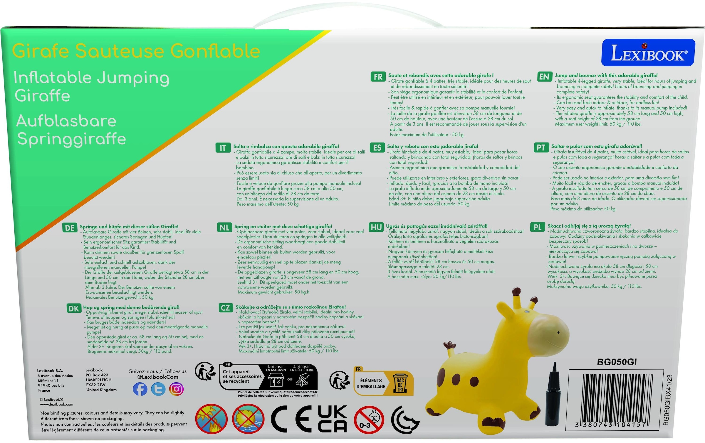 Lexibook® Hüpftier »Giraffe«