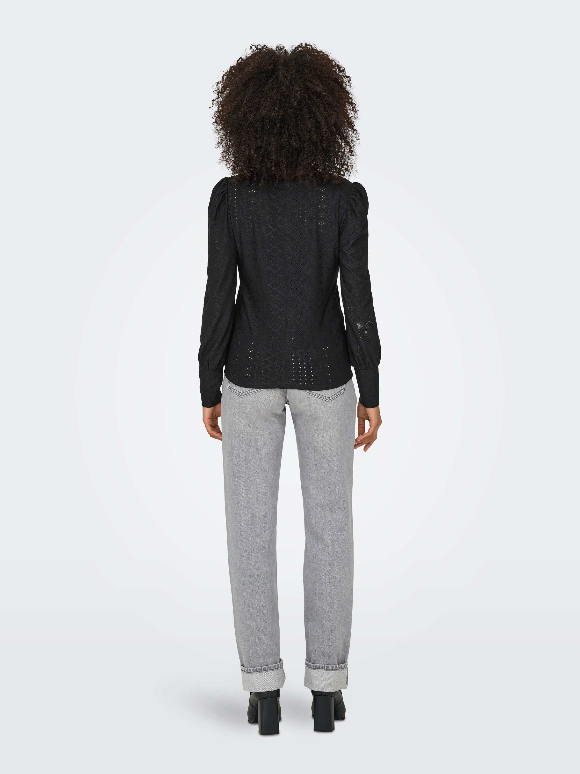 ONLY Blusenshirt »ONLSANDRA L/S PUFF TOP JRS NOOS«