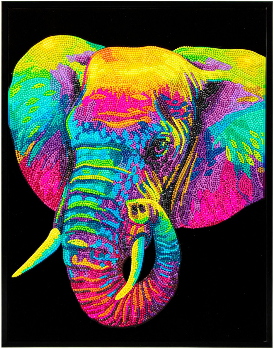 Diamond Dotz Kreativset »Diamond Painting Neon Elefant«