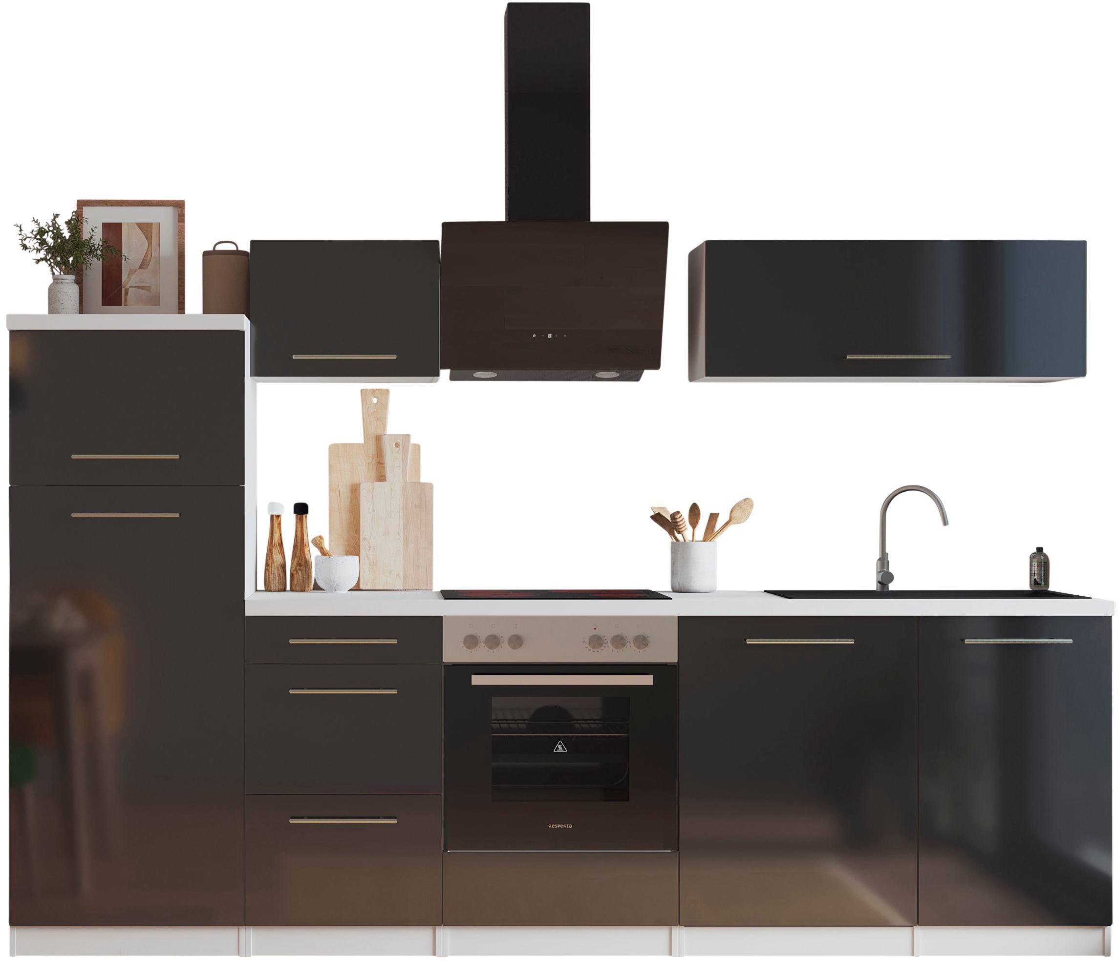 RESPEKTA Küche »Amanda« Breite 280 cm, mit Soft-Close, in exklusiver Konfiguration für OTTO