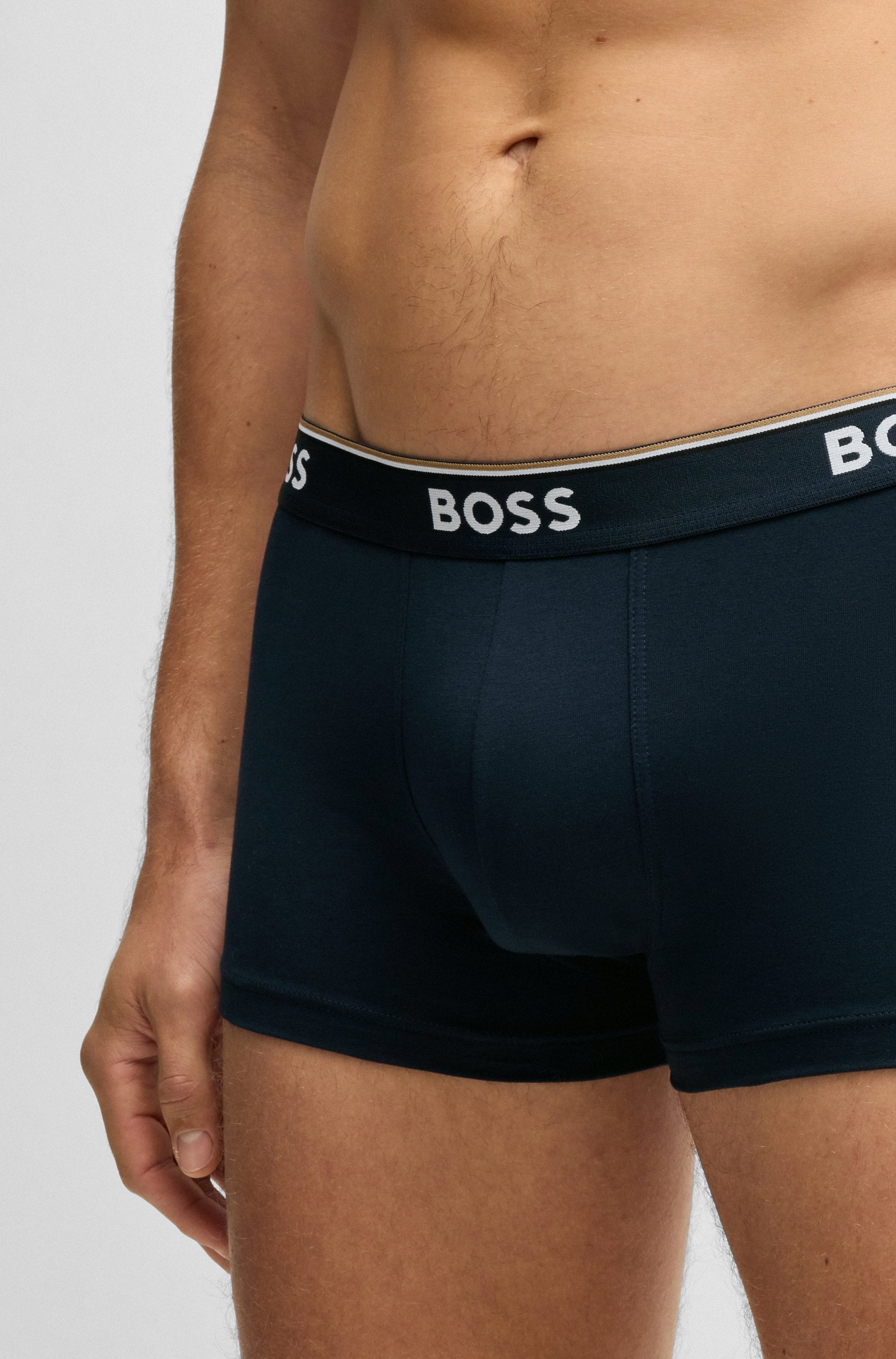 BOSS Trunk »3P Power«, (Packung, 3 St.), mit BOSS Schriftzug auf dem Bund