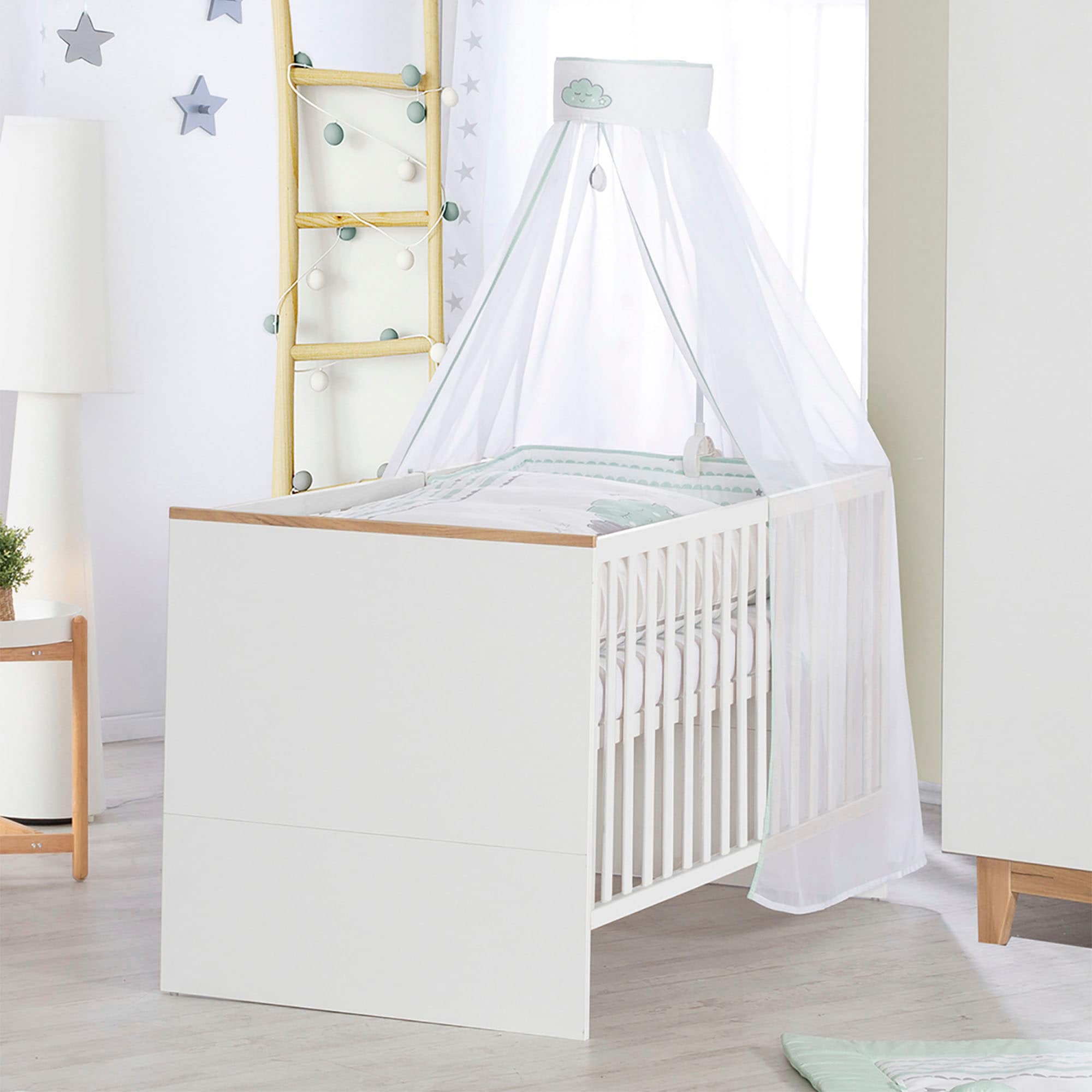 roba® Babybett Finn, Gitterbett höhenverstellbar - Umbaubar - 3 Schlupfspro günstig online kaufen