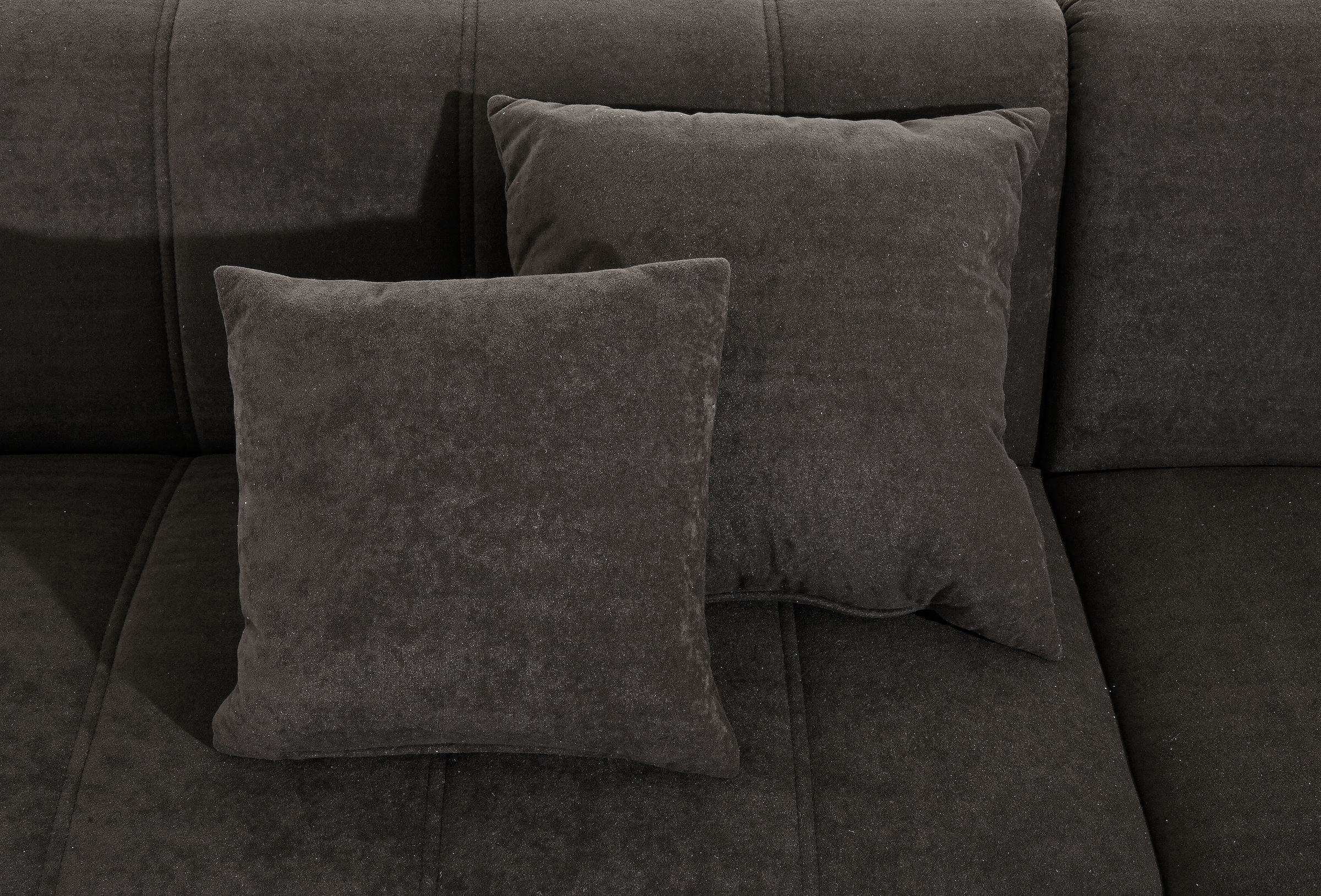 INOSIGN Ecksofa »Turah incl. Zierkissen, moderne Steppung, auch in Leder«, wahlweise mit Bettfunktion, Schlafsofa, B/T/H: 239/152/75 cm, L-Form