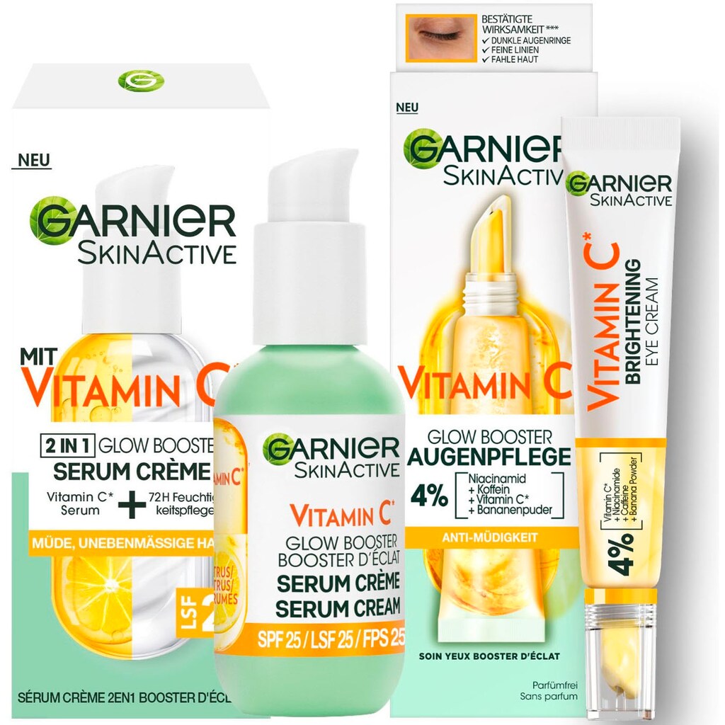 GARNIER Gesichtspflege-Set »Vitamin C Glow Booster Set«, (Set, 2 tlg.)