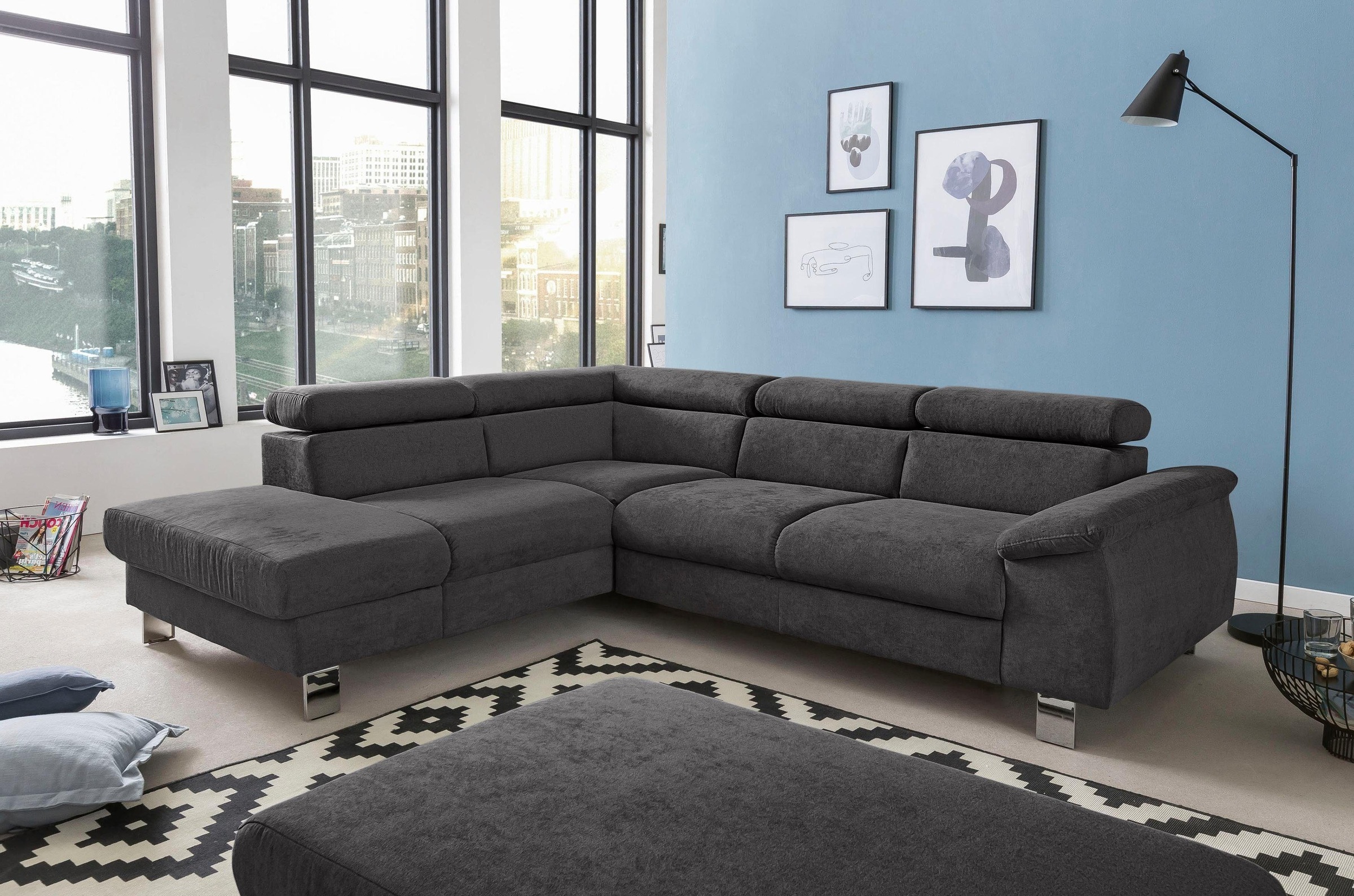 COTTA Polstergarnitur »Komaris L-Form«, (Set), Set bestehend aus: Ecksofa m günstig online kaufen