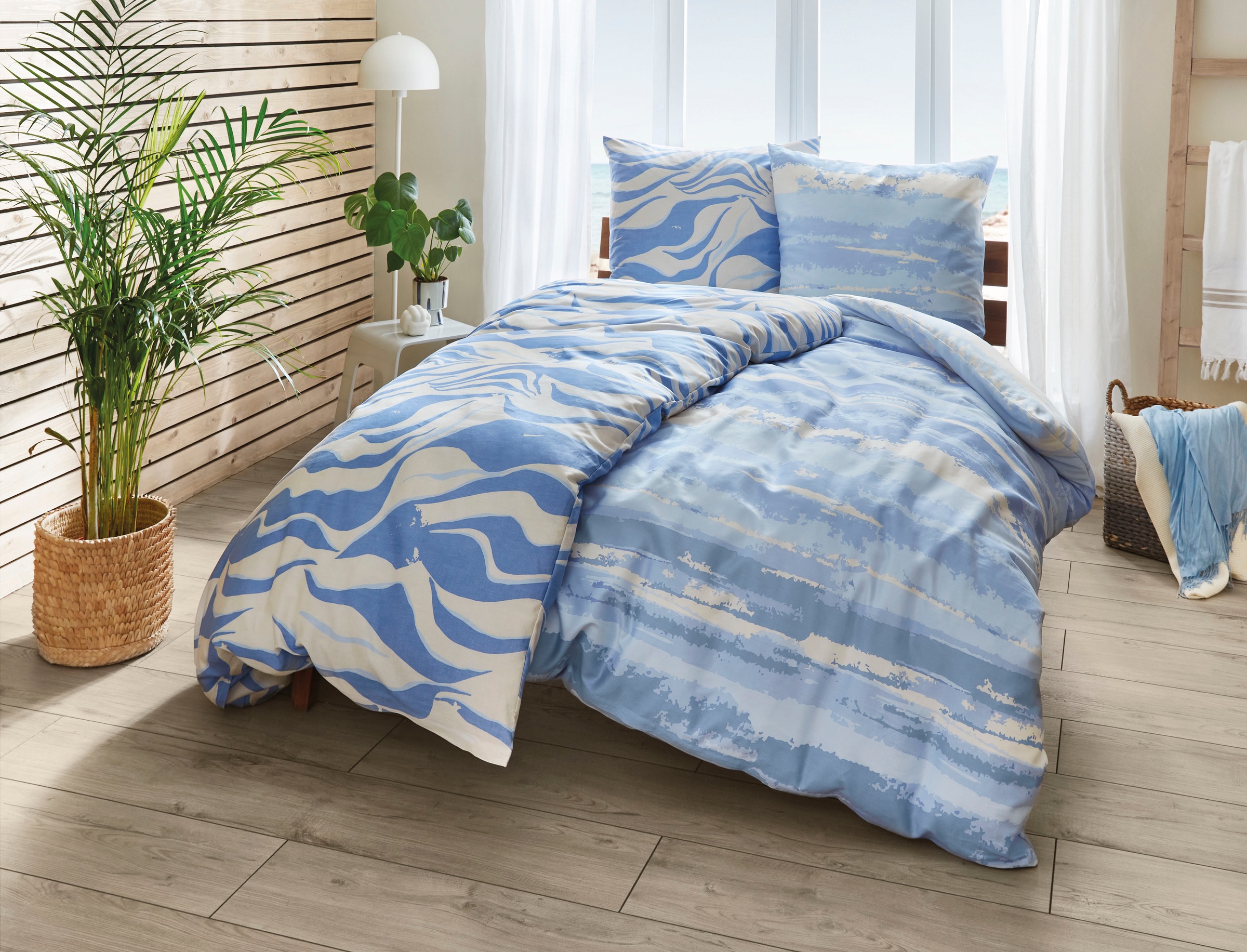 Kleine Wolke Bettwäsche »Onda«, mit Wellenmotiv