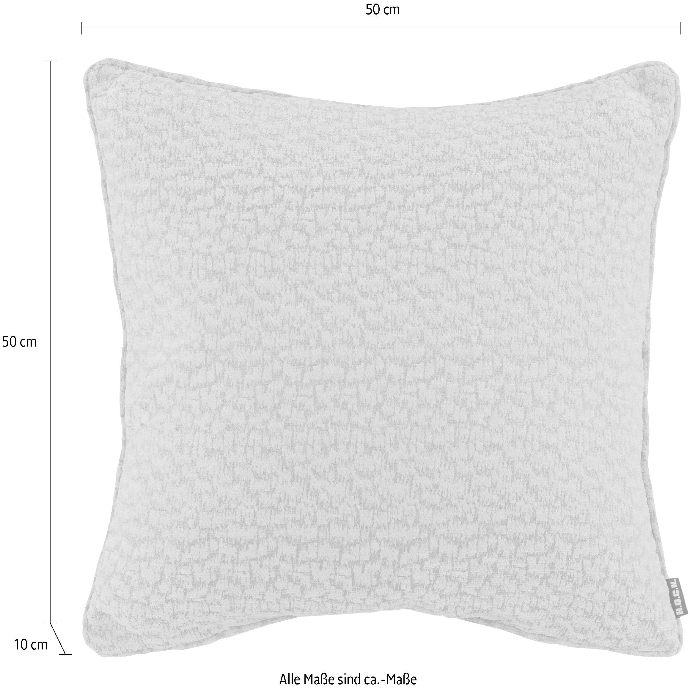 H.O.C.K. Dekokissen »Sheffo«, Strukturstoff, Kissenhülle mit Füllung, 1 Stü günstig online kaufen