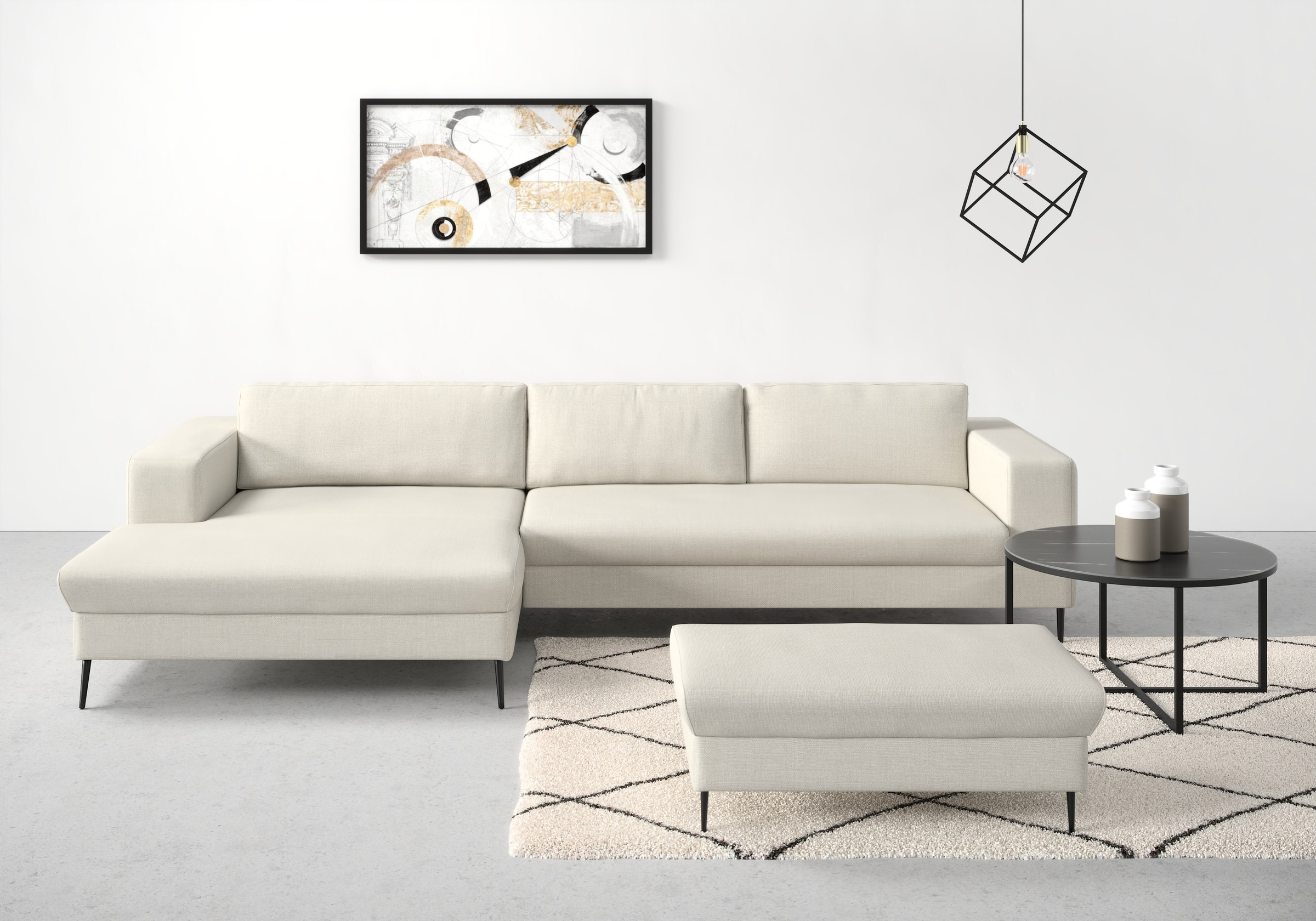 DOMO collection Ecksofa "Modica, zeitlos und elegant, L-Form", moderne Opti günstig online kaufen