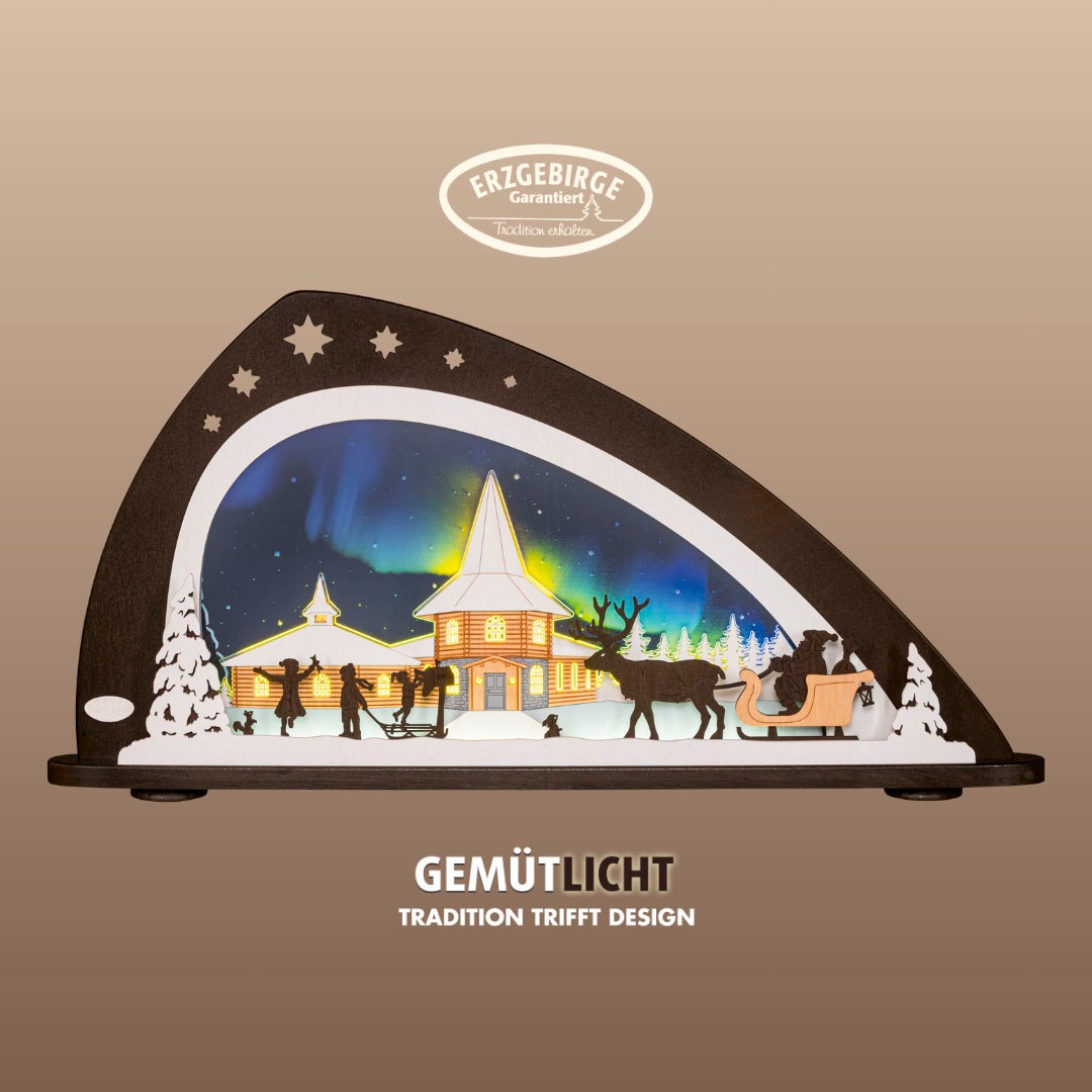 Weigla LED Schwibbogen »Weihnachten Polarlicht, Lichterbogen aus Holz & Acr günstig online kaufen