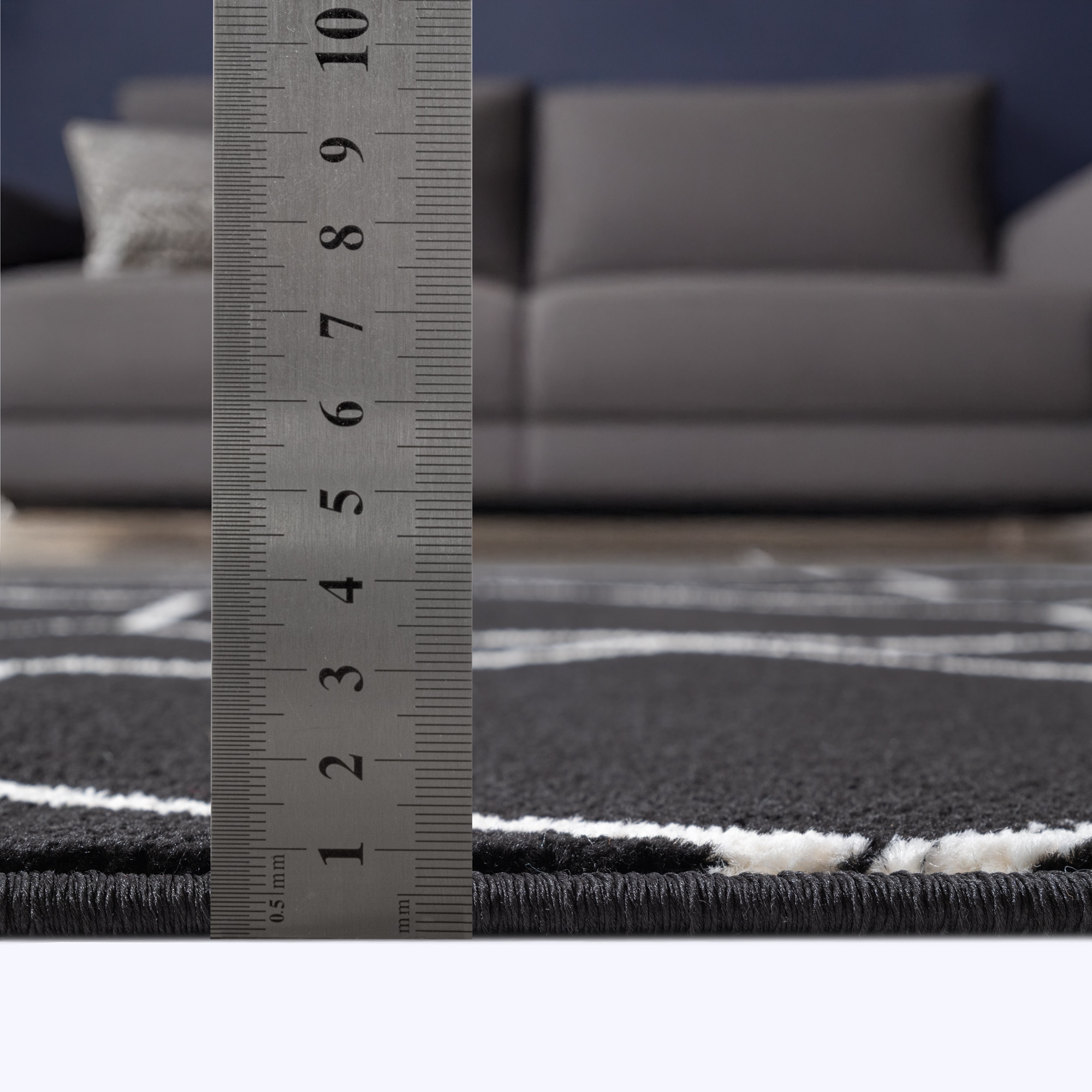 Sanat Teppich »Trellis , auch als Läufer und Rund« rechteckig 10 mm Höhe Kurzflor, skandi, boho, große Farbauswahl, alle Räume