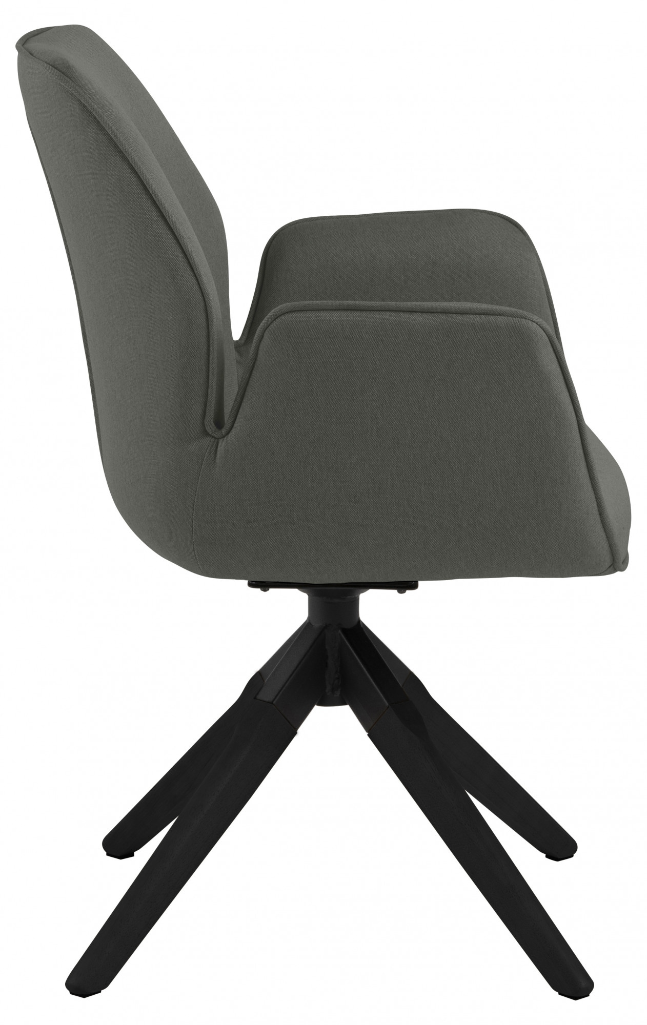 ACTONA GROUP Esszimmerstuhl »Alma«, 1 St., Polyester, mit eleganten Kedern, Drehstuhl mit Rückholfunktion