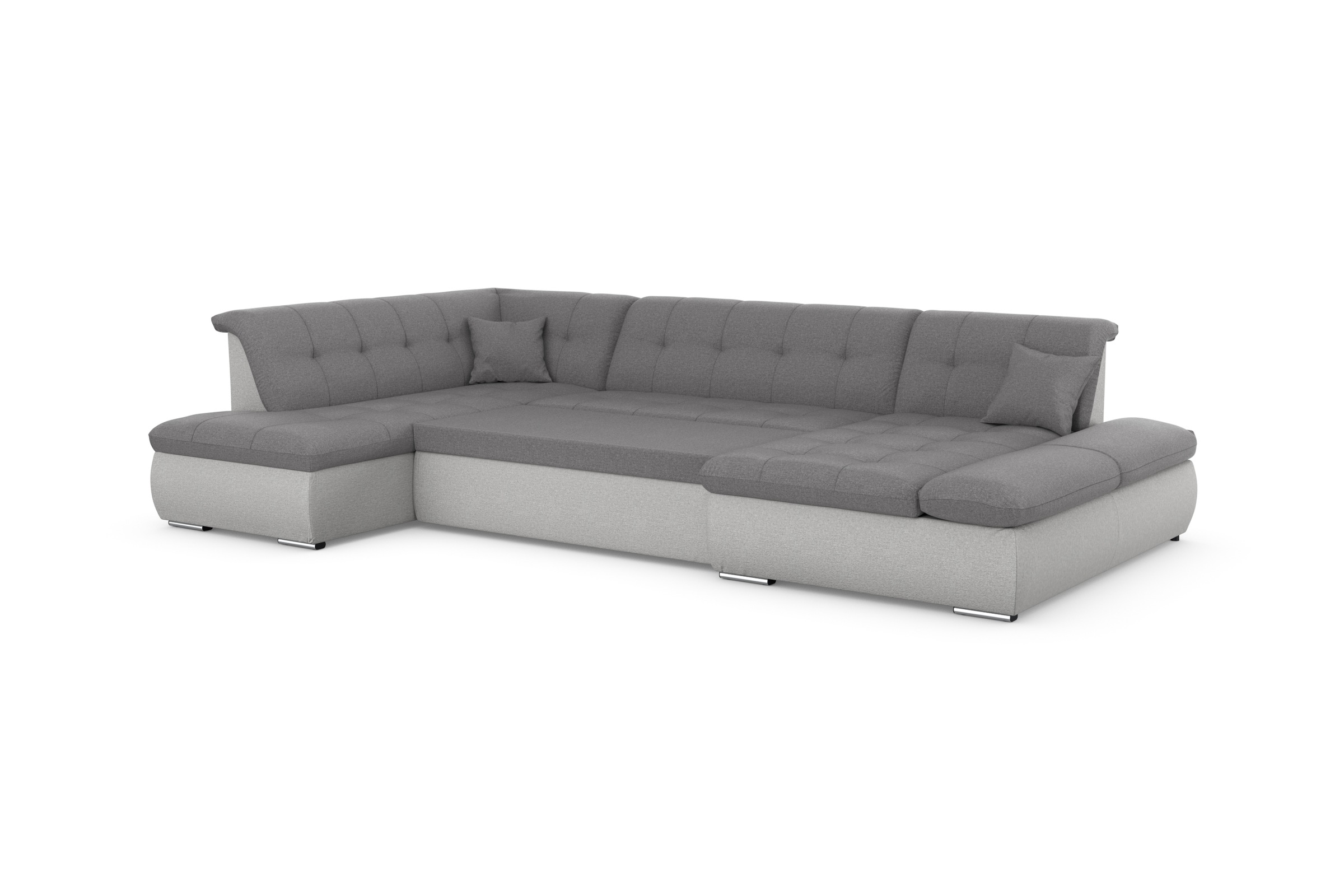 DOMO collection Wohnlandschaft »Moric U-Form auch in Cord«, im XXL-Format, wahlweise mit Bettfunktion und Armlehnenverstellung
