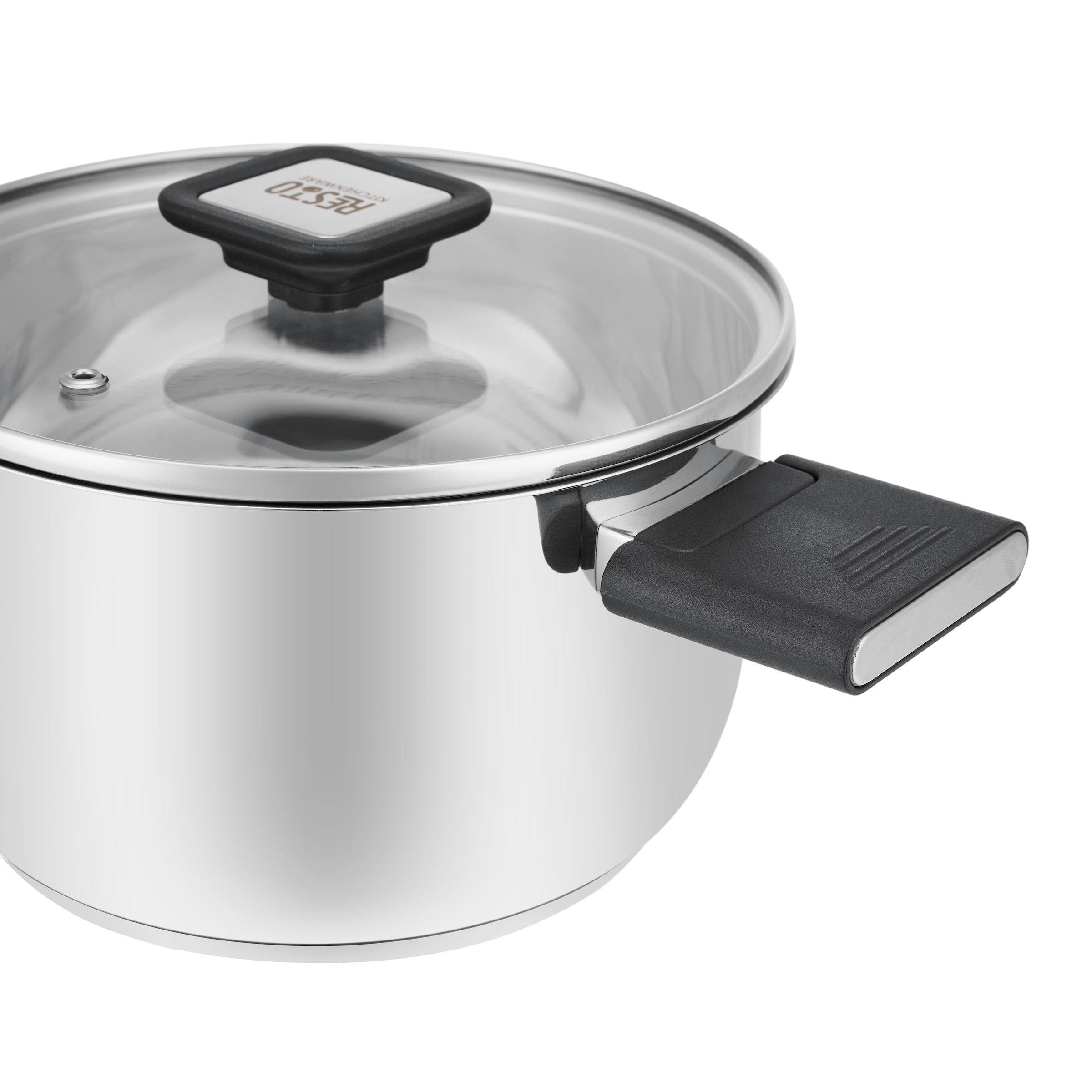 RESTO Kitchenware Topf-Set »ANSER mit klappbaren Griffen, im Geschenkkarton« Set, je 2x Kochtopf Ø 18/22 cm mit Deckel, 4 tlg. Edelstahl 18/10