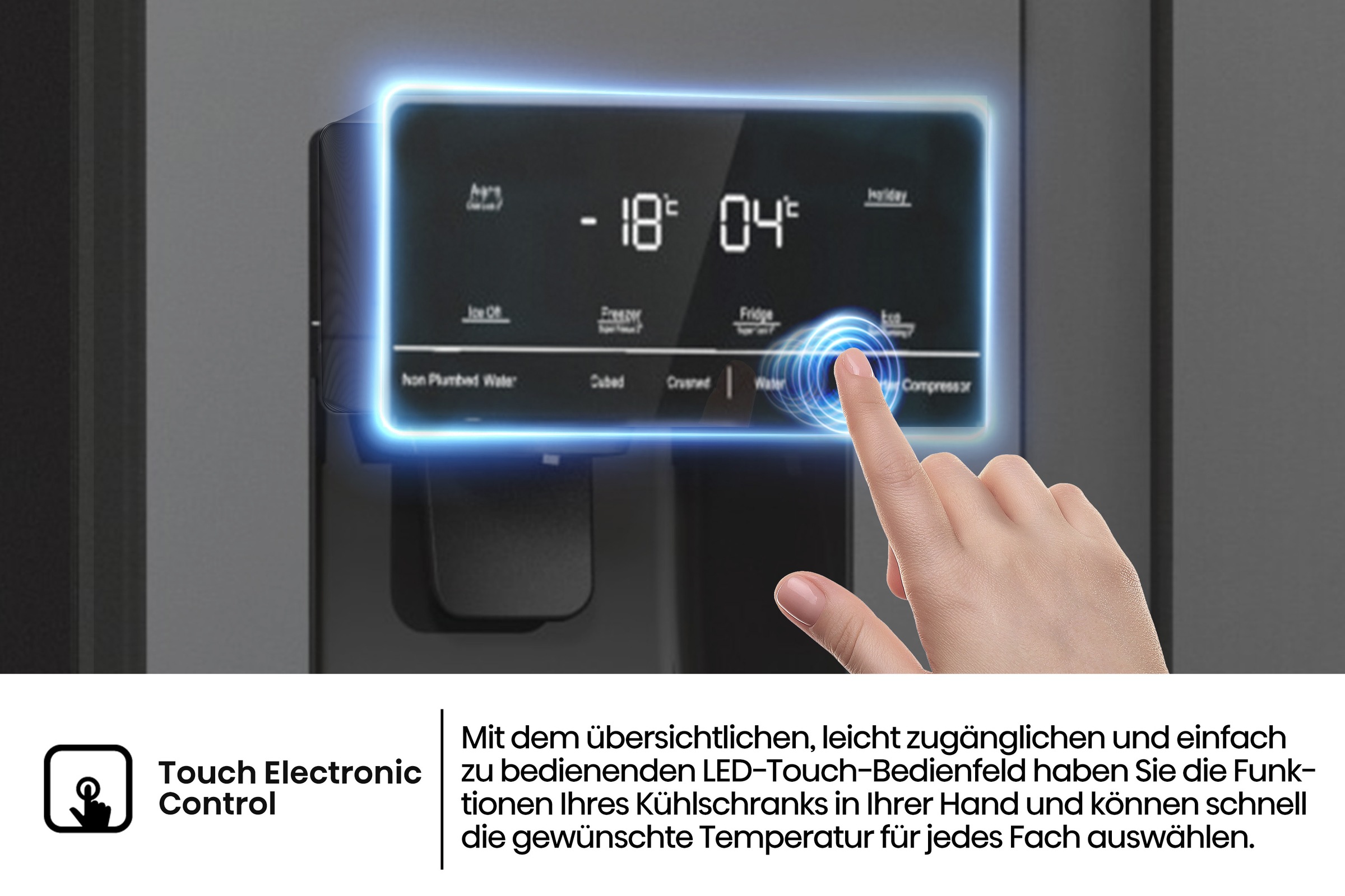 Hisense Side-by-Side »RS5P535NTFE«, Wasser-/Eisspender