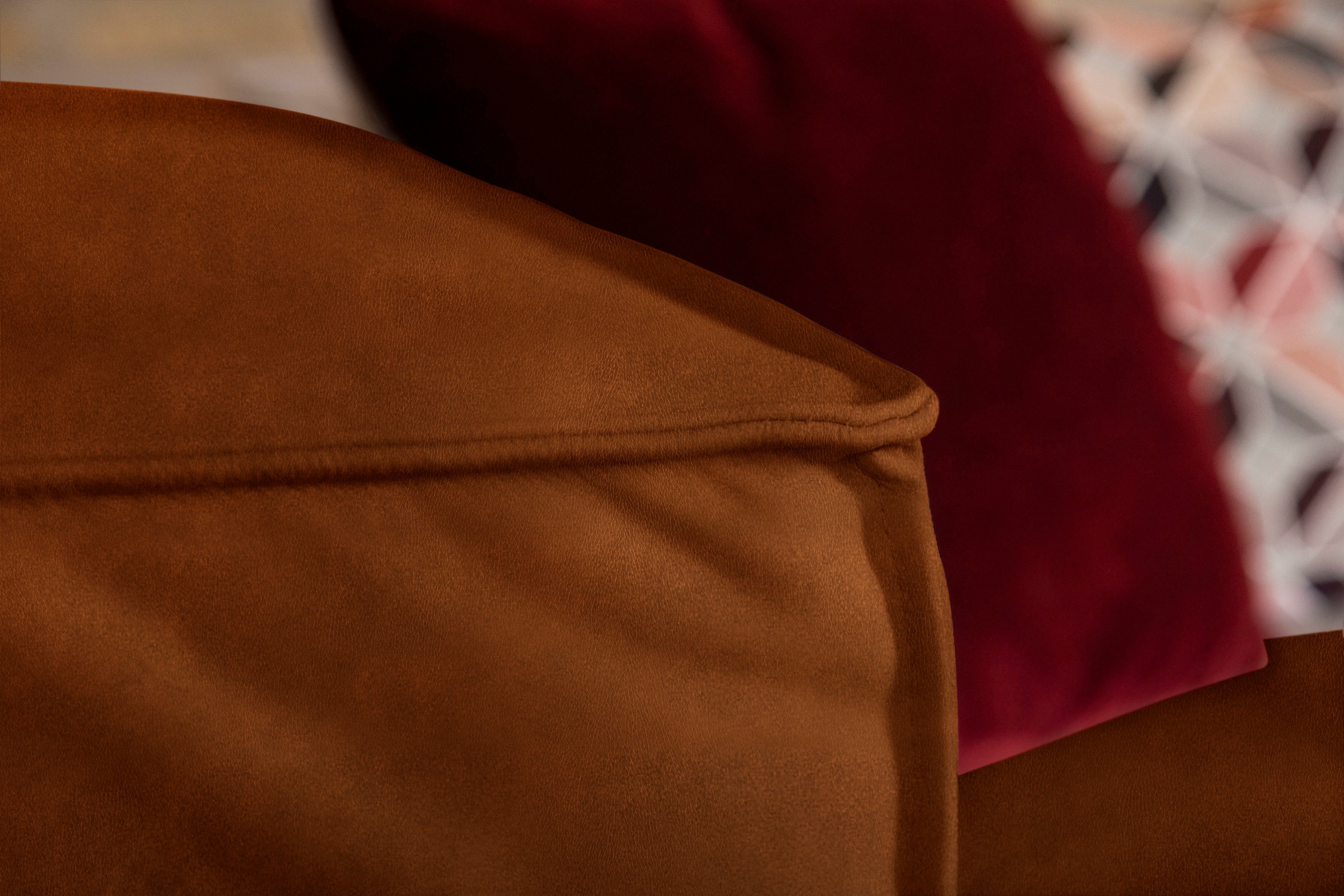 W.SCHILLIG Ecksofa »around-the-block«, (Spar-Set), inklusive Hocker, mit eleganter Biese, mit Federkern