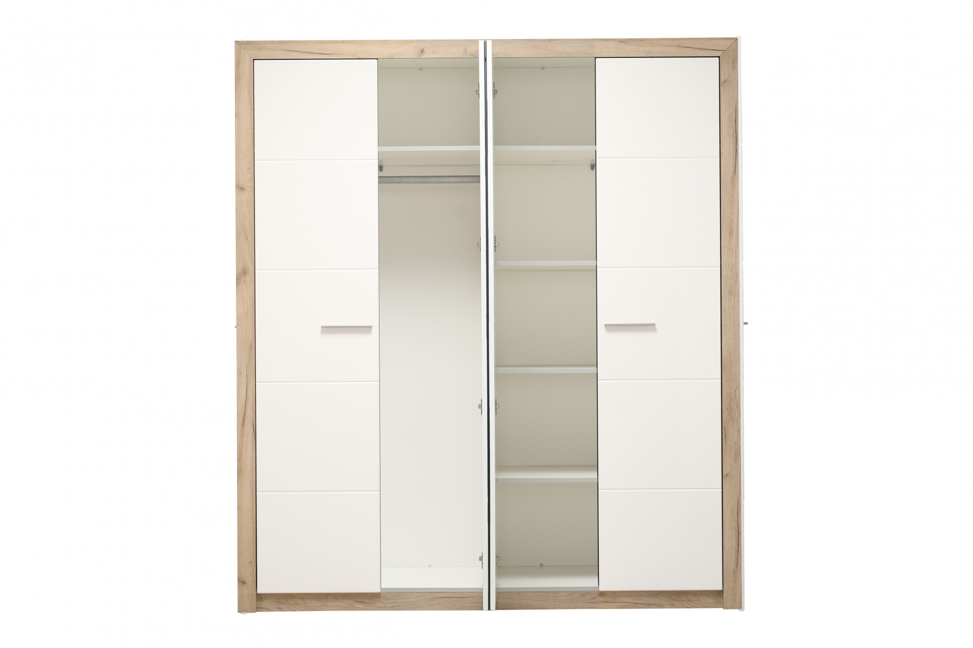 INOSIGN Kleiderschrank »Astor, FSC® -zertifizierter Holzwerkstoff; Made in Europe«, Schrank mit Spiegel und komplette Innenausstattung, 223,5x204x55cm