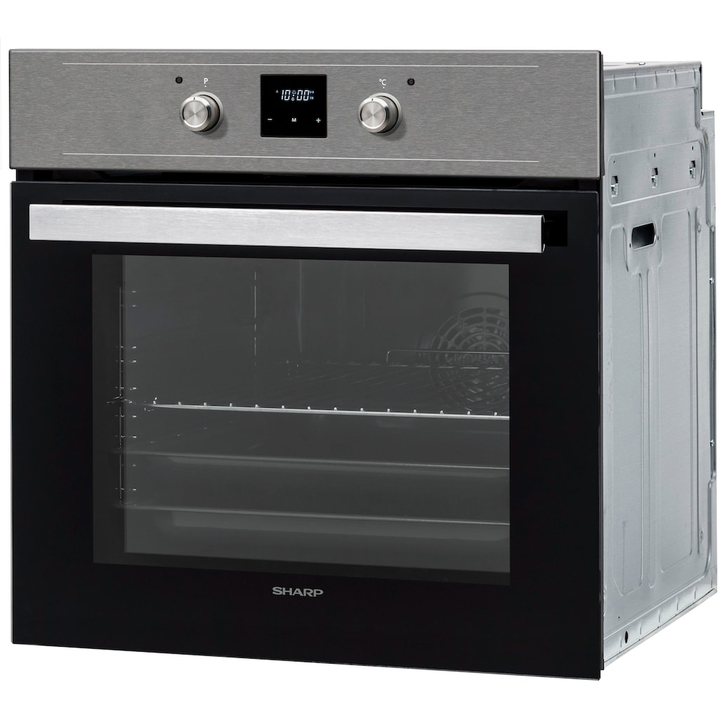 Sharp Backofen-Set »K-60DX19AM0-EU und K-60DX19AM0-EU«, K-60DX19AM0-EU, mit 1-fach-Teleskopauszug, EasyClean