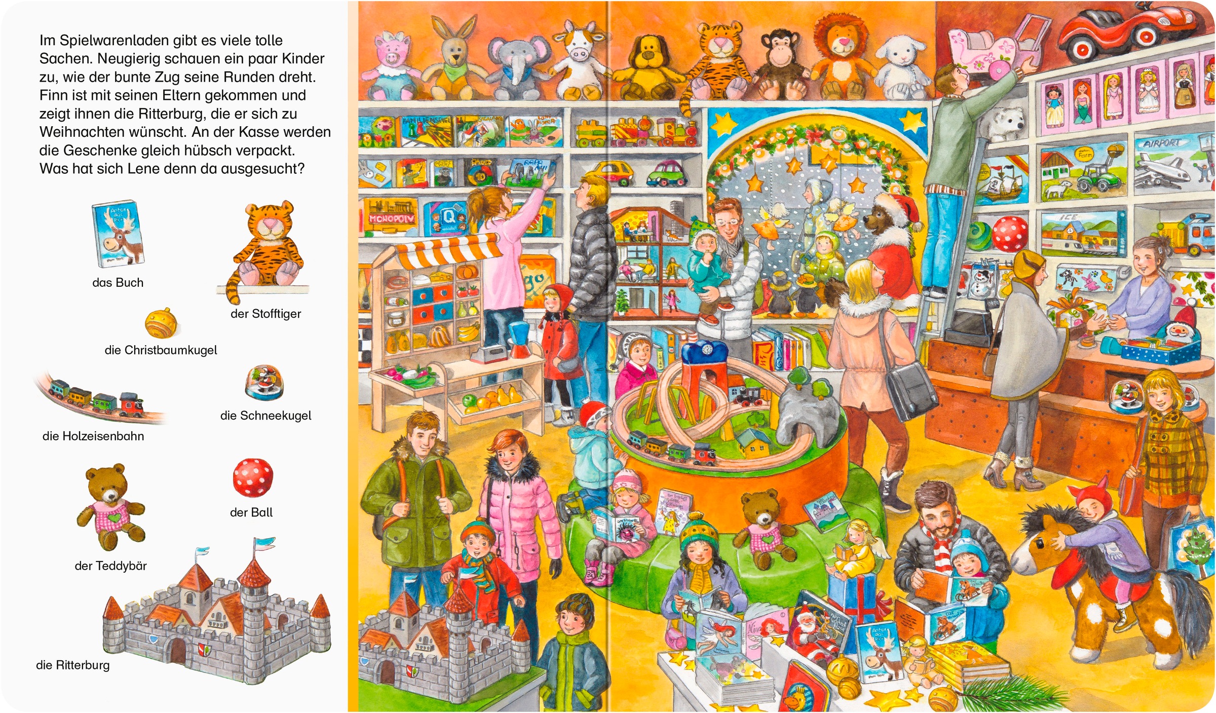 Ravensburger Kinderbuch »Pappbilderbuch, Sachen suchen Frohe Weihnachten«