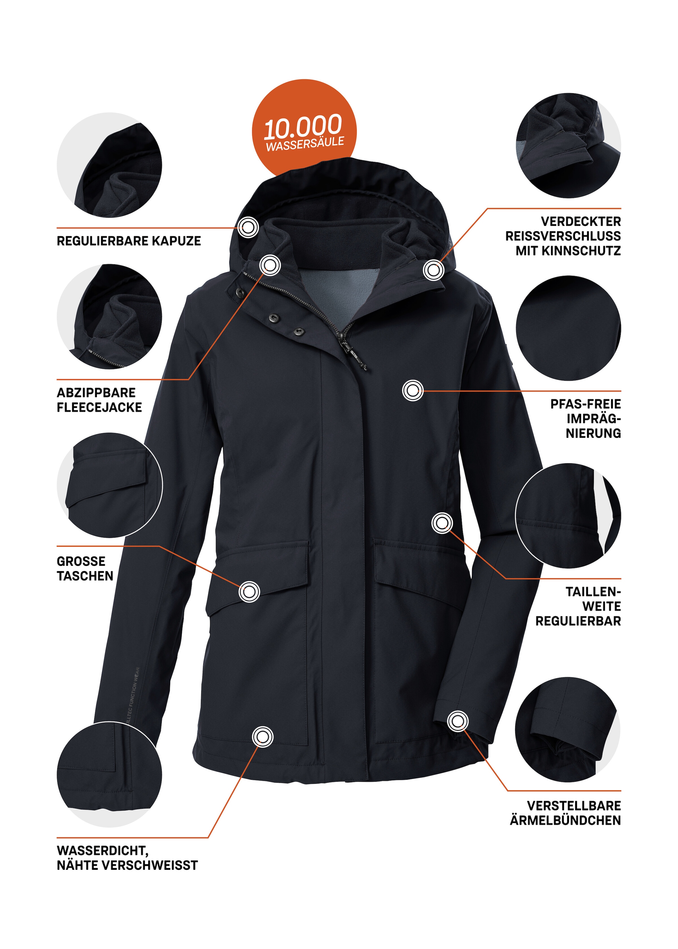 Killtec 3-in-1-Funktionsjacke »KOW 189 WMN JCKT«