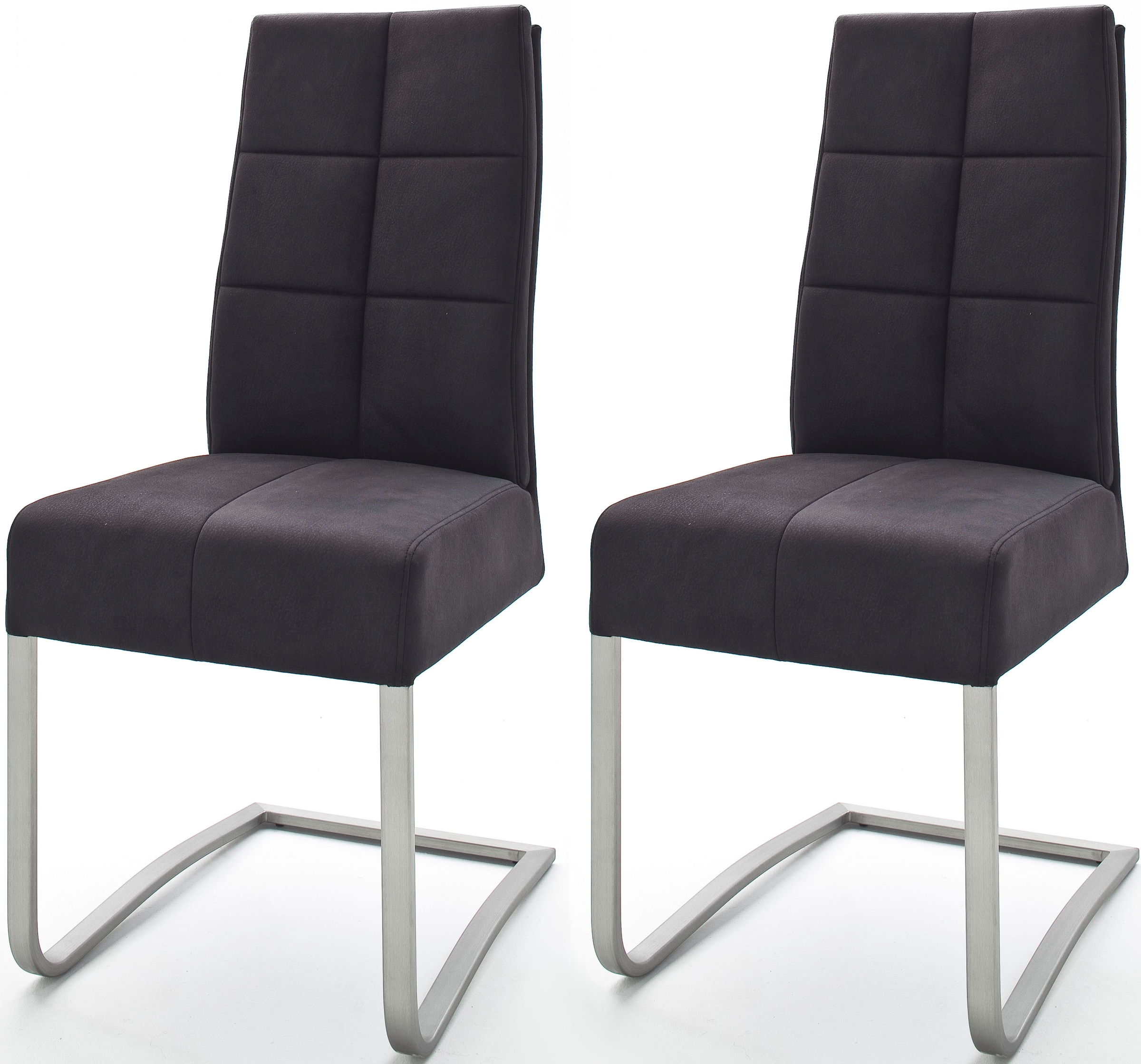 MCA furniture Esszimmerstuhl »Salva Schwingstuhl« (Set) 2 Stk. Microfaser m günstig online kaufen