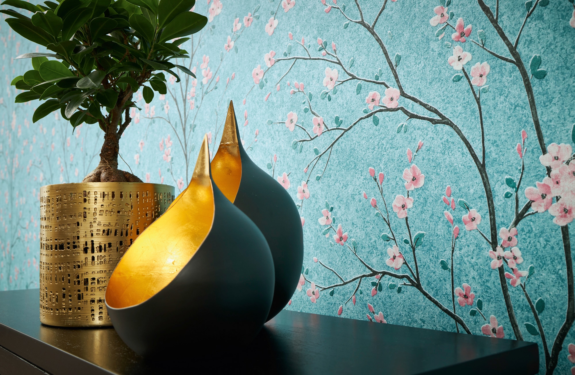 living walls Vliestapete »Metropolitan Stories, Mio Tokio«, floral-botanisch-Wald, Tapete Blumen Tapeten Wohnzimmer Schlafzimmer Küche modern Design Büro