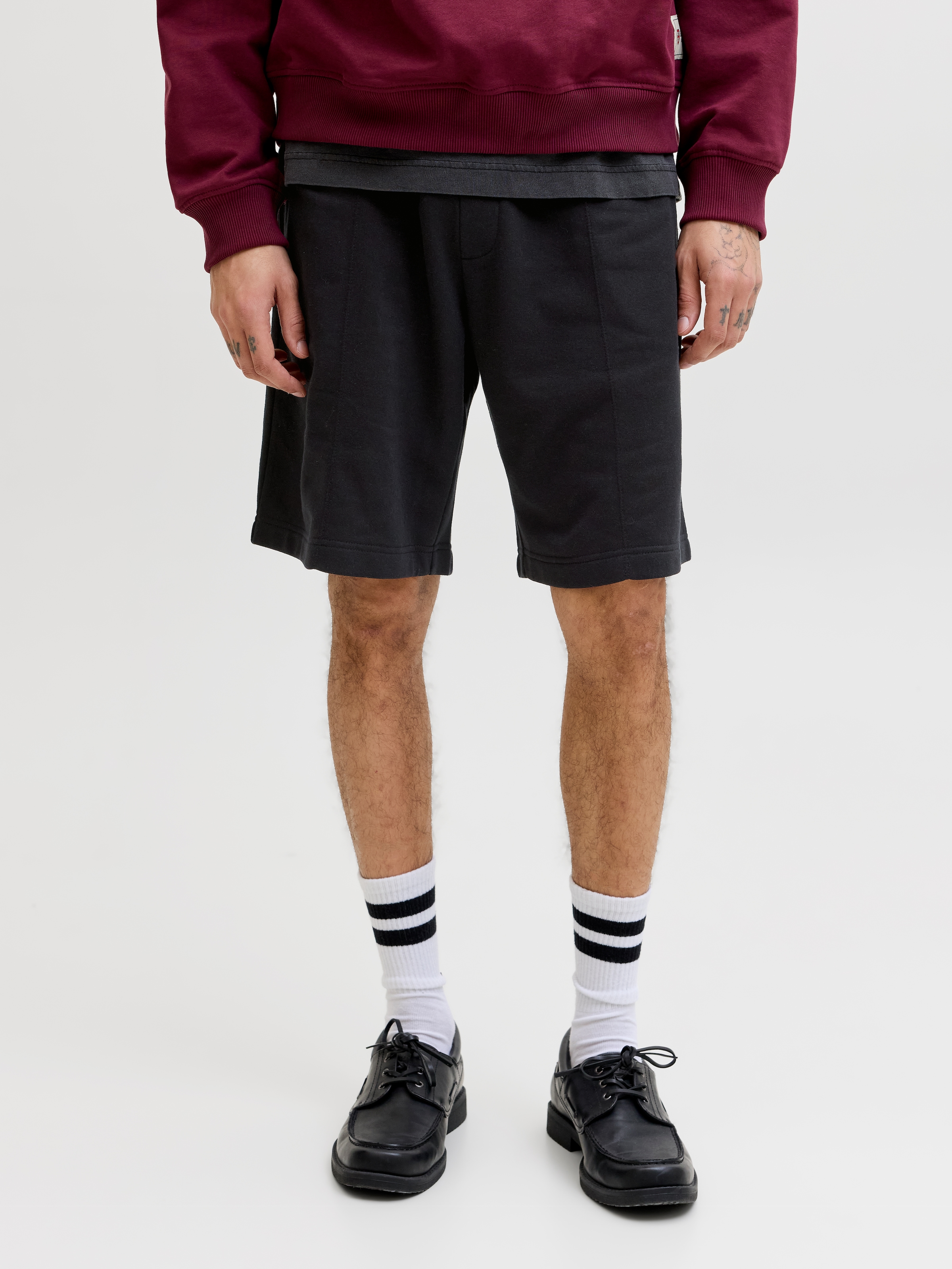 Jack & Jones Sweatshorts »JPSTKARL BRADLEY PINTUCK SHORT STYD SS26«  Materialmix, relexed fit