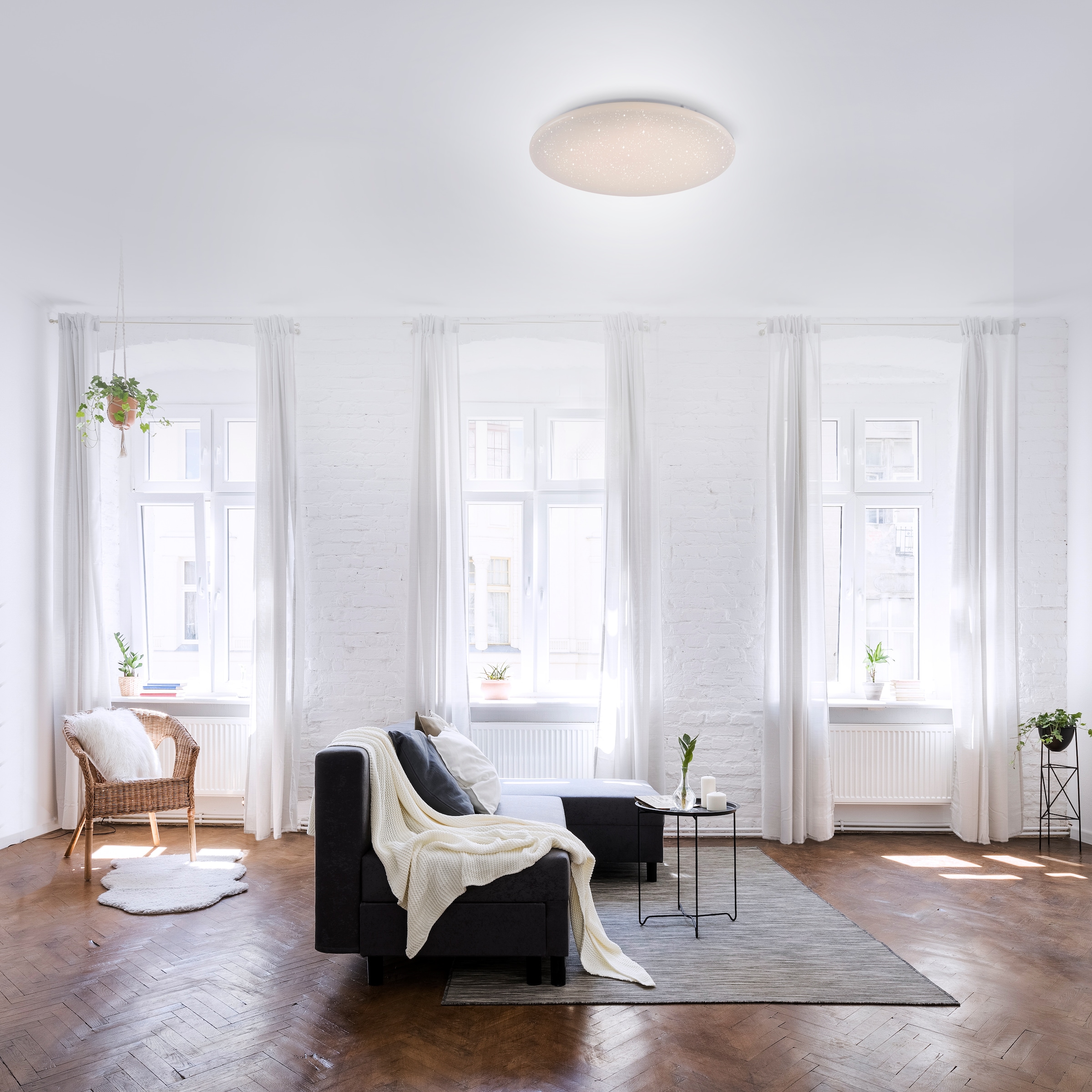 JUST LIGHT LED Deckenleuchte »Ls-URANUS« LED-Board 1 Stk. warmweiß - kaltweiß Smarthome fähig