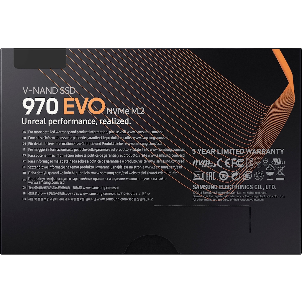 Samsung interne SSD »970 EVO NVMe M.2 SSD«, Anschluss mSATA