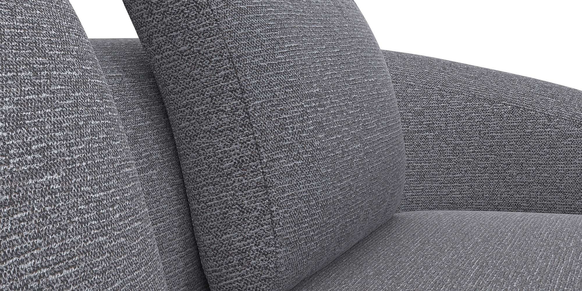 FLEXLUX Wohnlandschaft »Torino, rund, L-Form, Sofa-Ecke mit Recamiere, Longchair-Sofa«, Modernes, organisches Sofa-Design, Kaltschaum, Wellenunterfederung