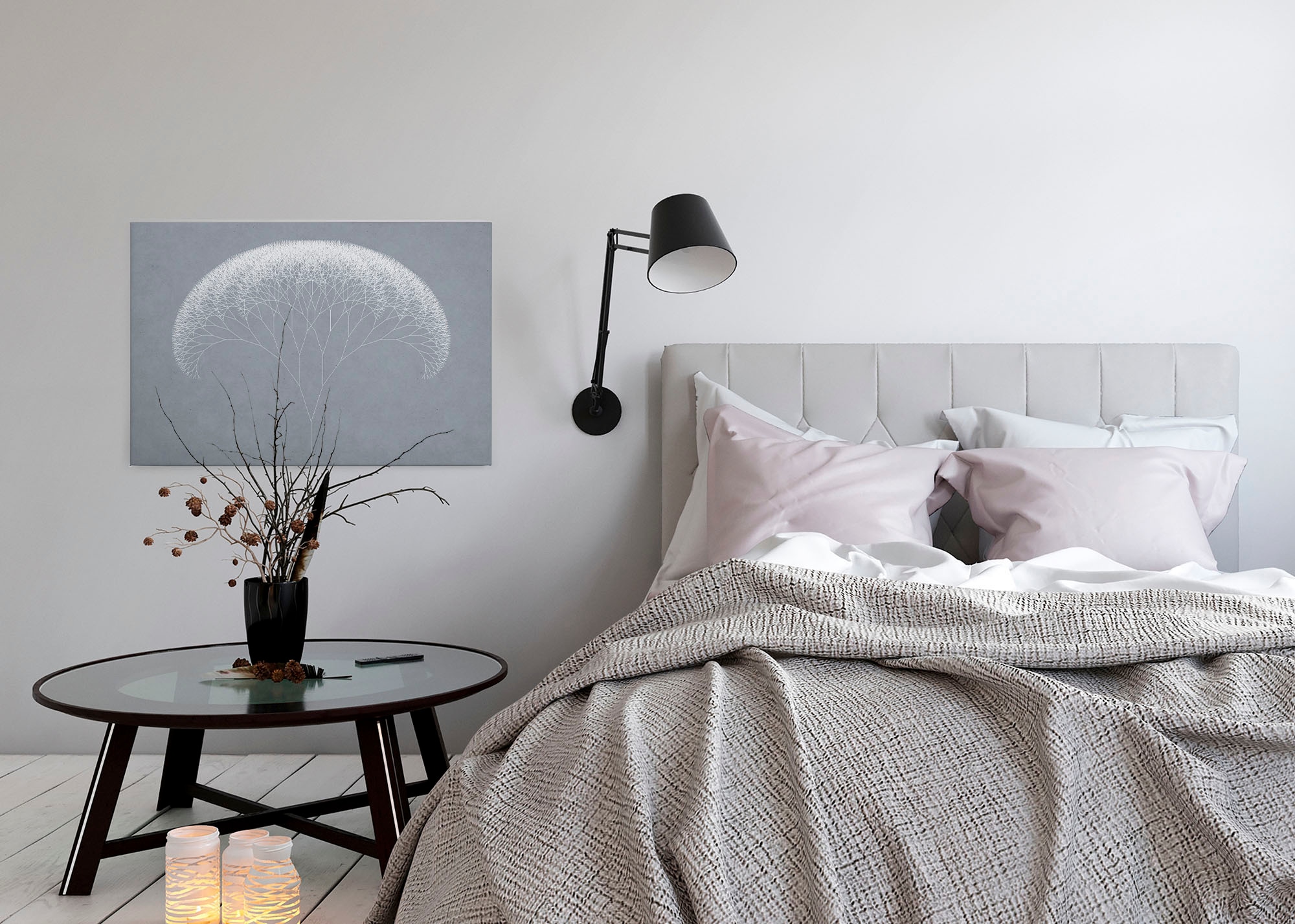 A.S. Création Leinwandbild »trees«, Kunst-Abstrakt-Kinder, (1 St.), Keilrahmen Bild Baum Grafisch Leinwand-Bild Wohnzimmer modern Wandbild