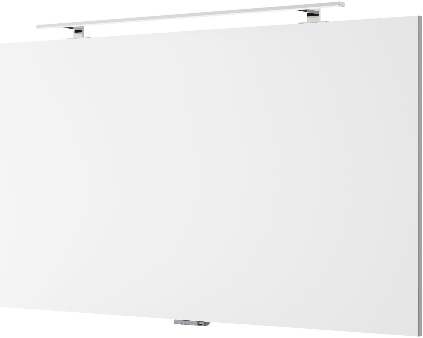 Saphir Badmöbel-Set »Serie 4035 2-teilig, Keramik-Doppelwaschtisch mit LED-Spiegel« Set, 