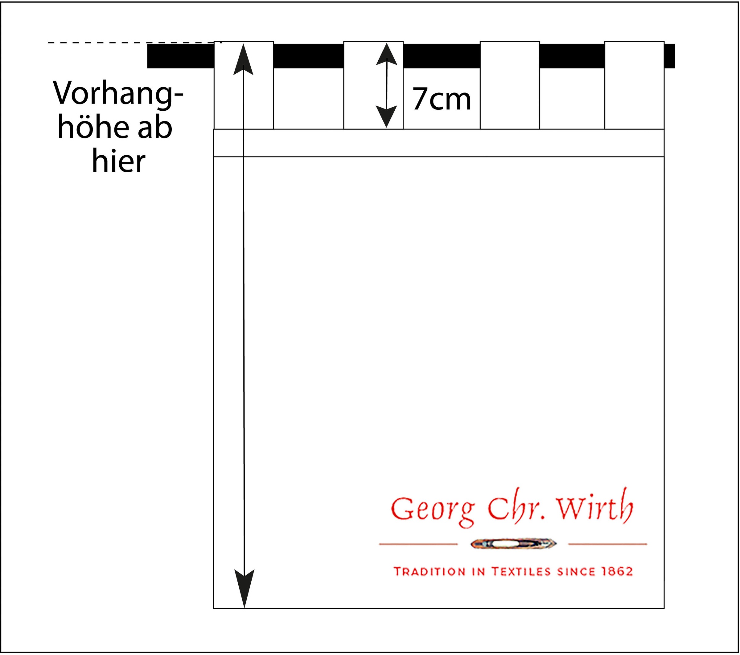 Wirth Vorhang »Gospic«, (1 St.)