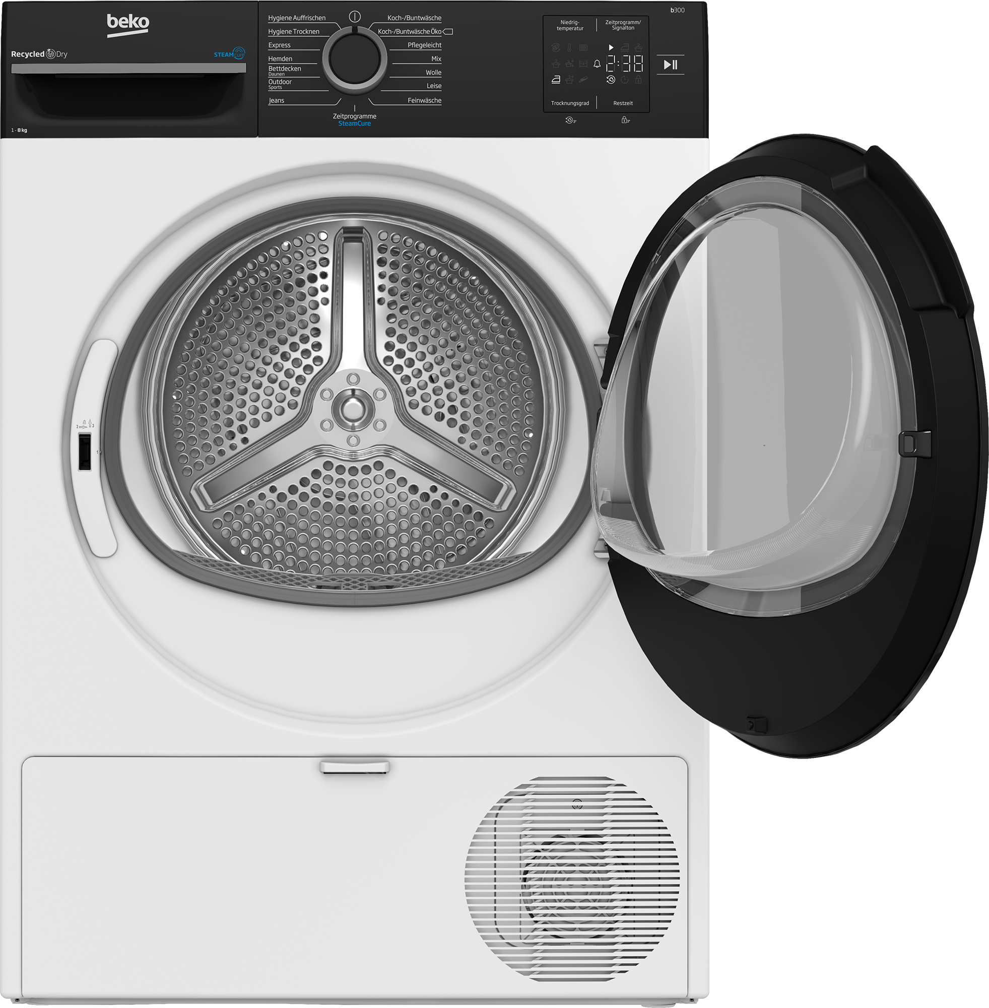 BEKO Kondenstrockner »BM3T38240W«, 8 kg, mit Wärmepumpentechnologie