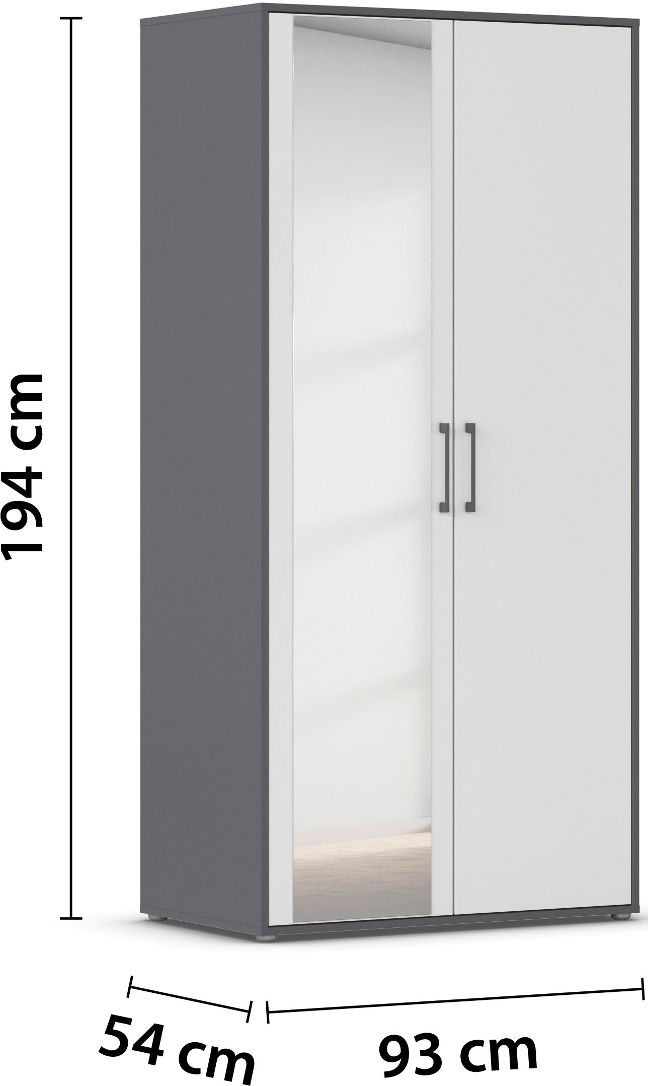 INOSIGN BY RAUCH Kleiderschrank »Schrank Garderobe Schlafzimmer Stauraum PAULLY TOPSELLER Wäscheschrank«, (mit 3 unterschiedlichen Griff-Varianten), OTTOS CHOICE 3 Griffvarianten MADE IN GERMANY