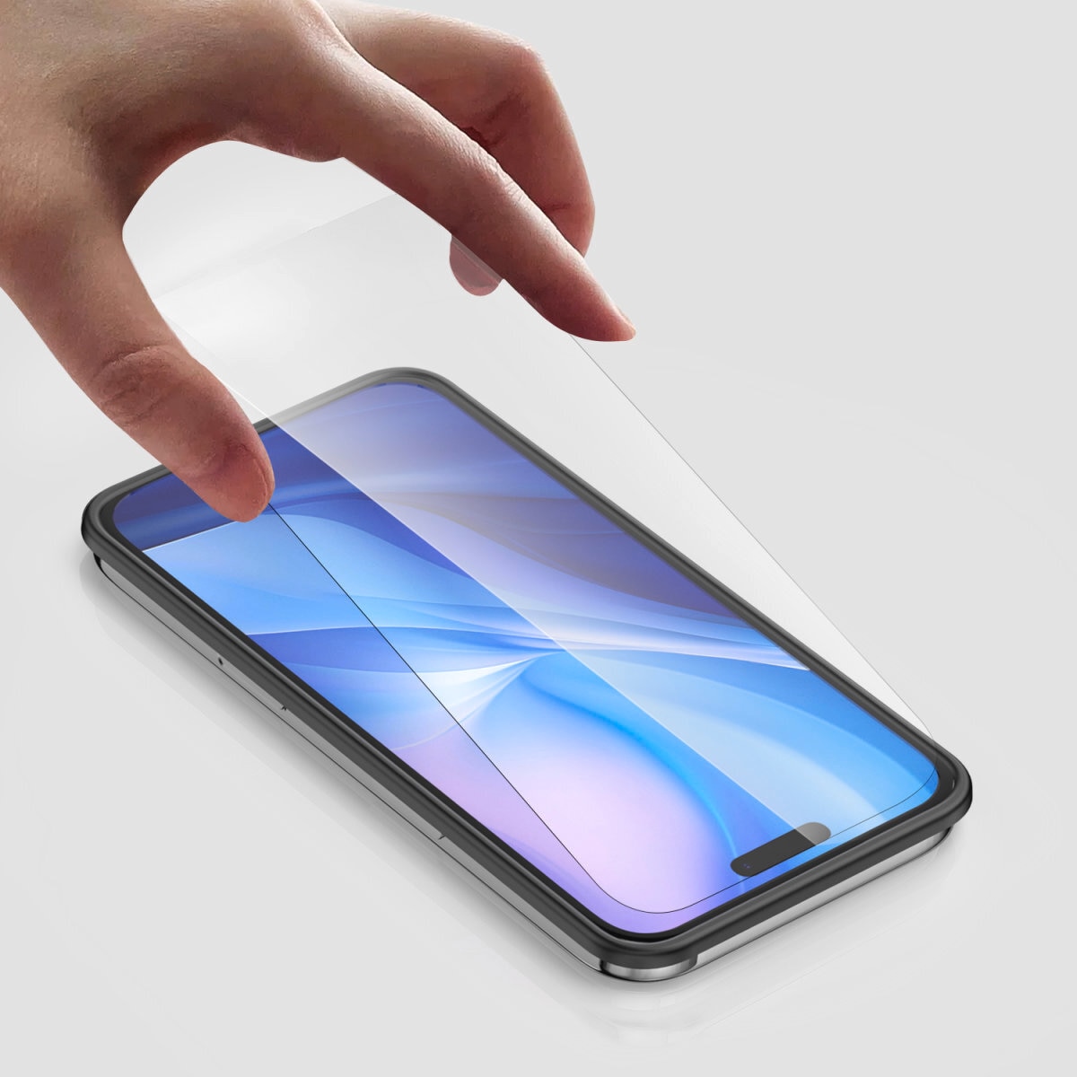 4smarts Displayschutzglas »Second Glass mit Montagerahmen« für Apple iPhone 16 Pro Max 1 Stk. tlg. Displayschutzfolie, Schutzfolie, Bildschirmschutz, kratz- & stoßfest